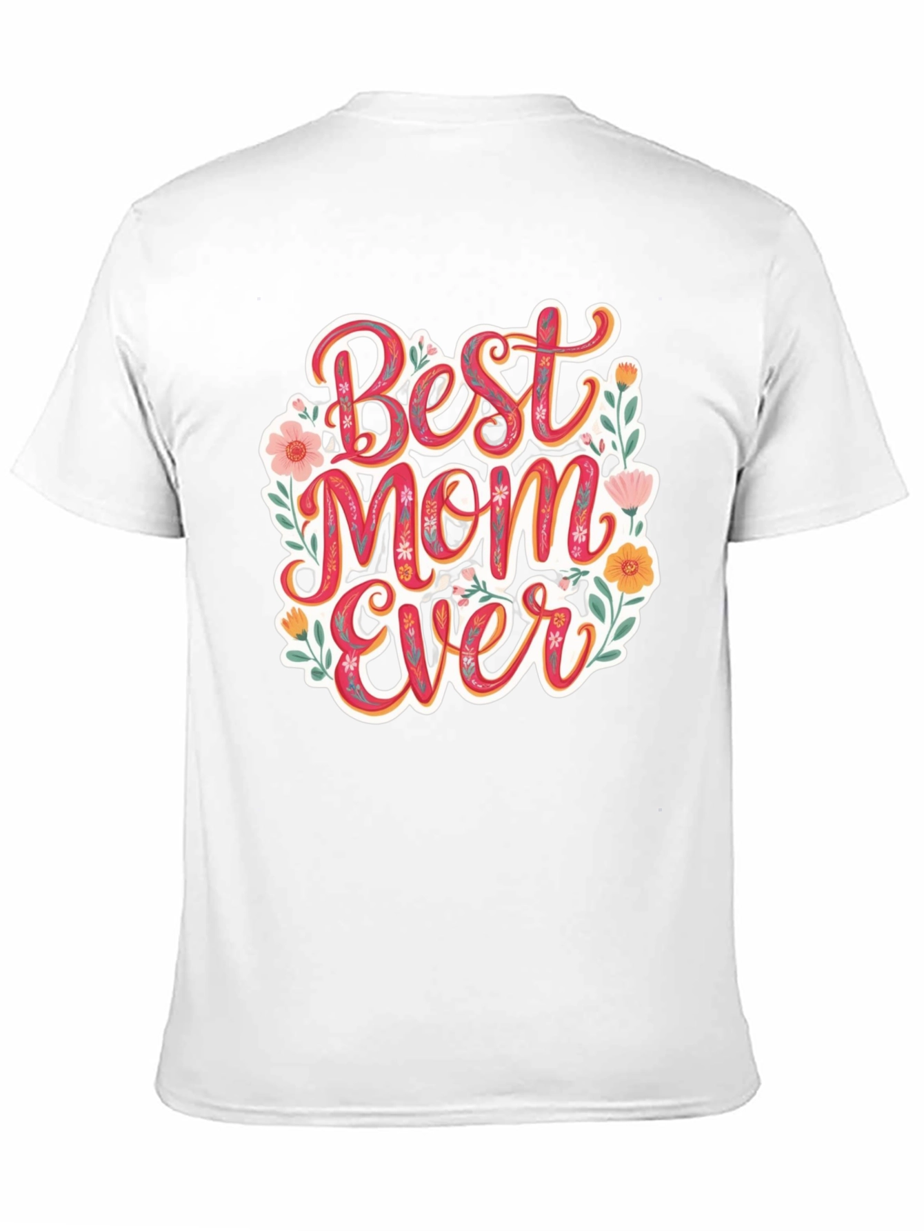 Black Best Mom Ever Floral T-Shirt view 11