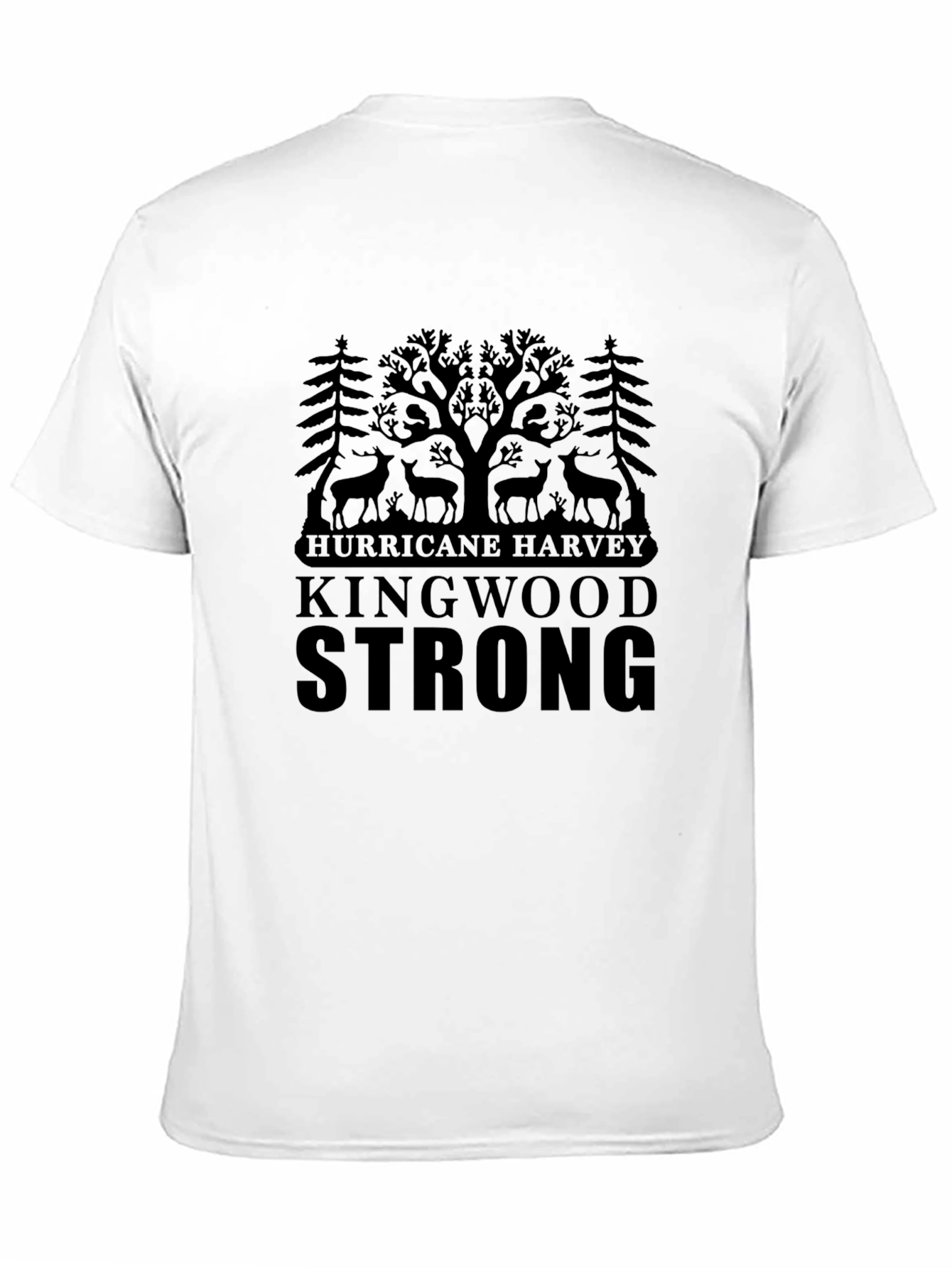 Kingwood Strong Hurricane Harvey Black T-Shirt - 11