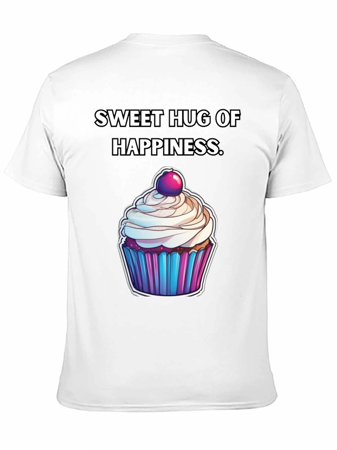 Black Sweet Hug of Happiness T-Shirt view 11