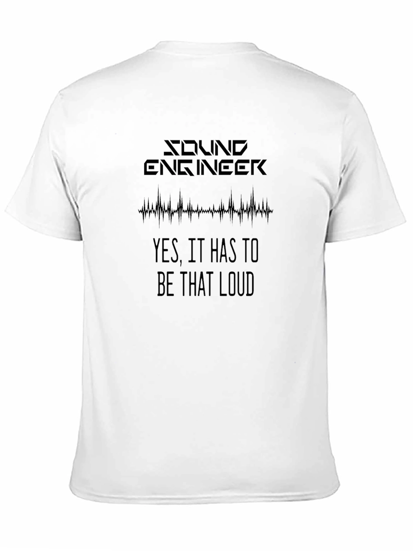 Black Sound Engineer Loud Graphic T-Shirt view 11