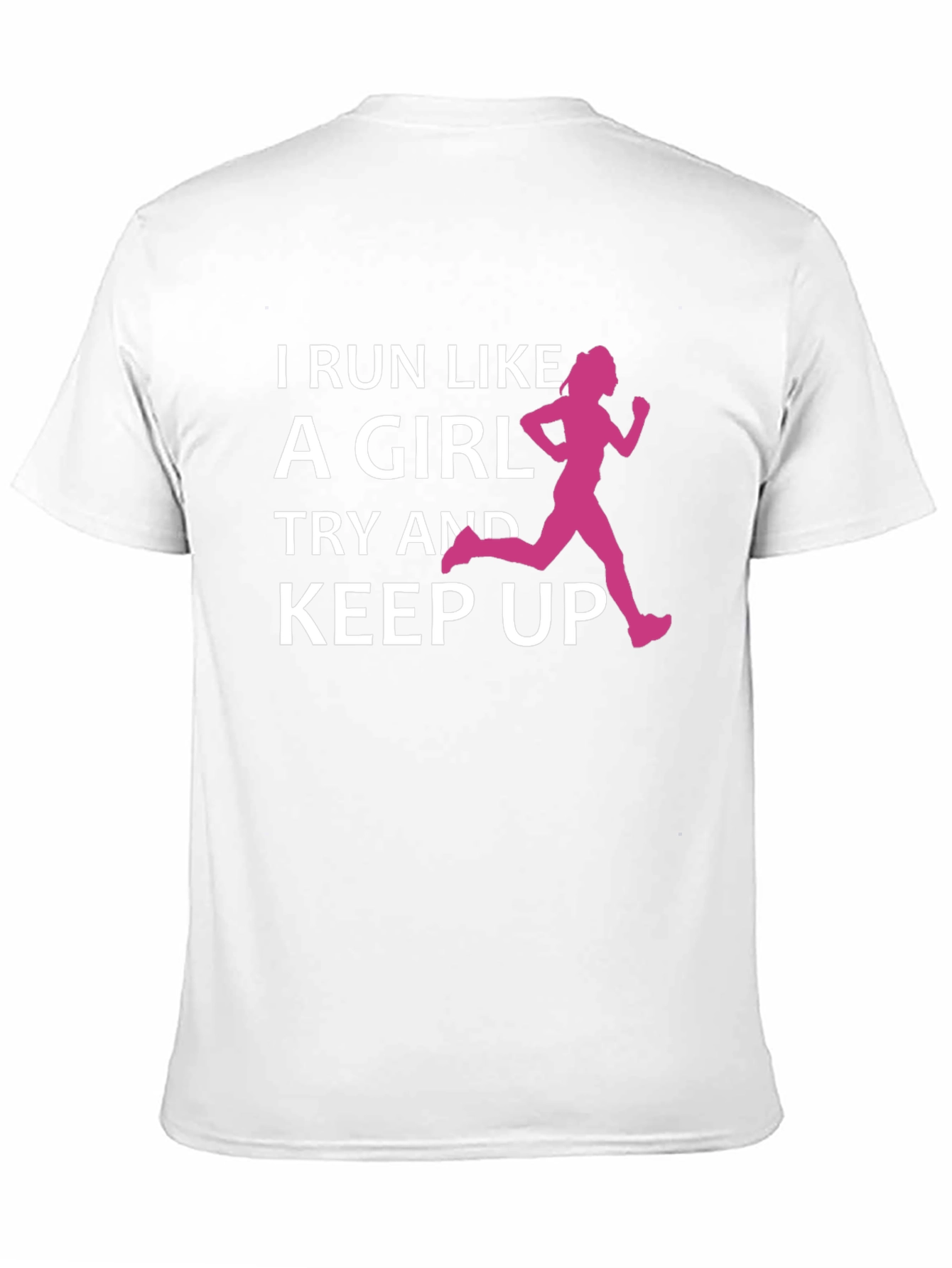 Black Run Like a Girl T-Shirt view 11