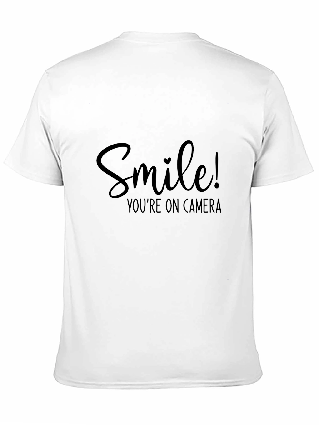 Black Smile You're On Camera Black T-Shirt view 11