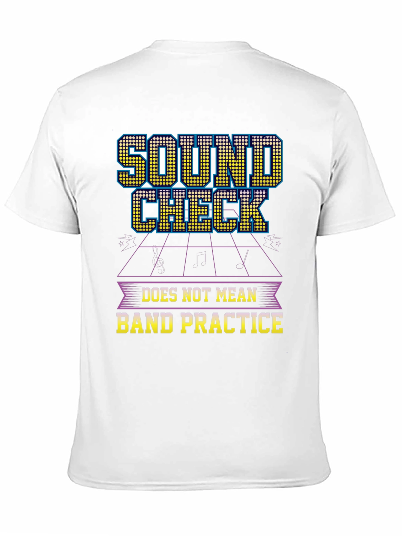 Black Sound Check Band Practice T-Shirt view 11