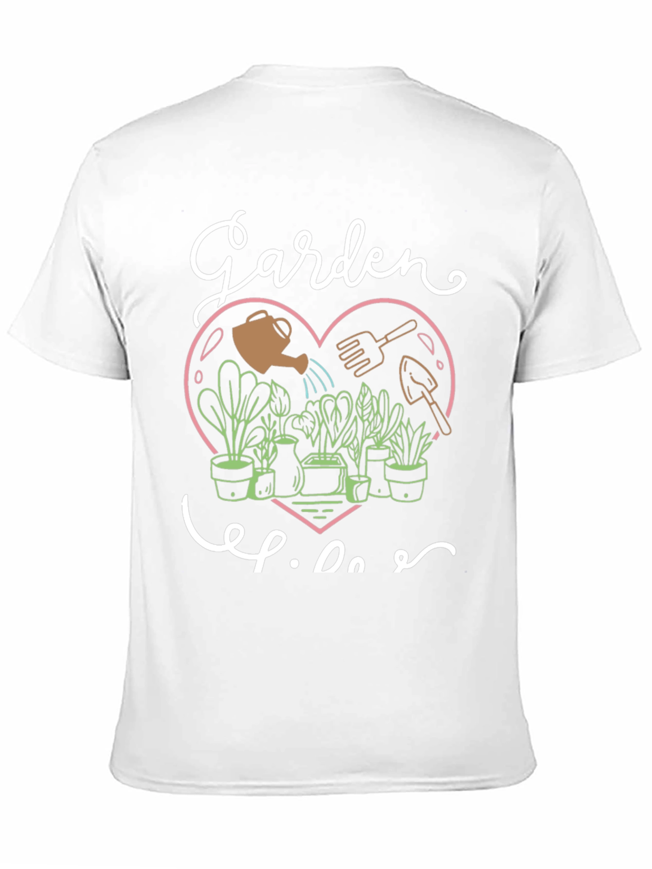 Black Garden Life Graphic Tee - Black Cotton T-Shirt view 11