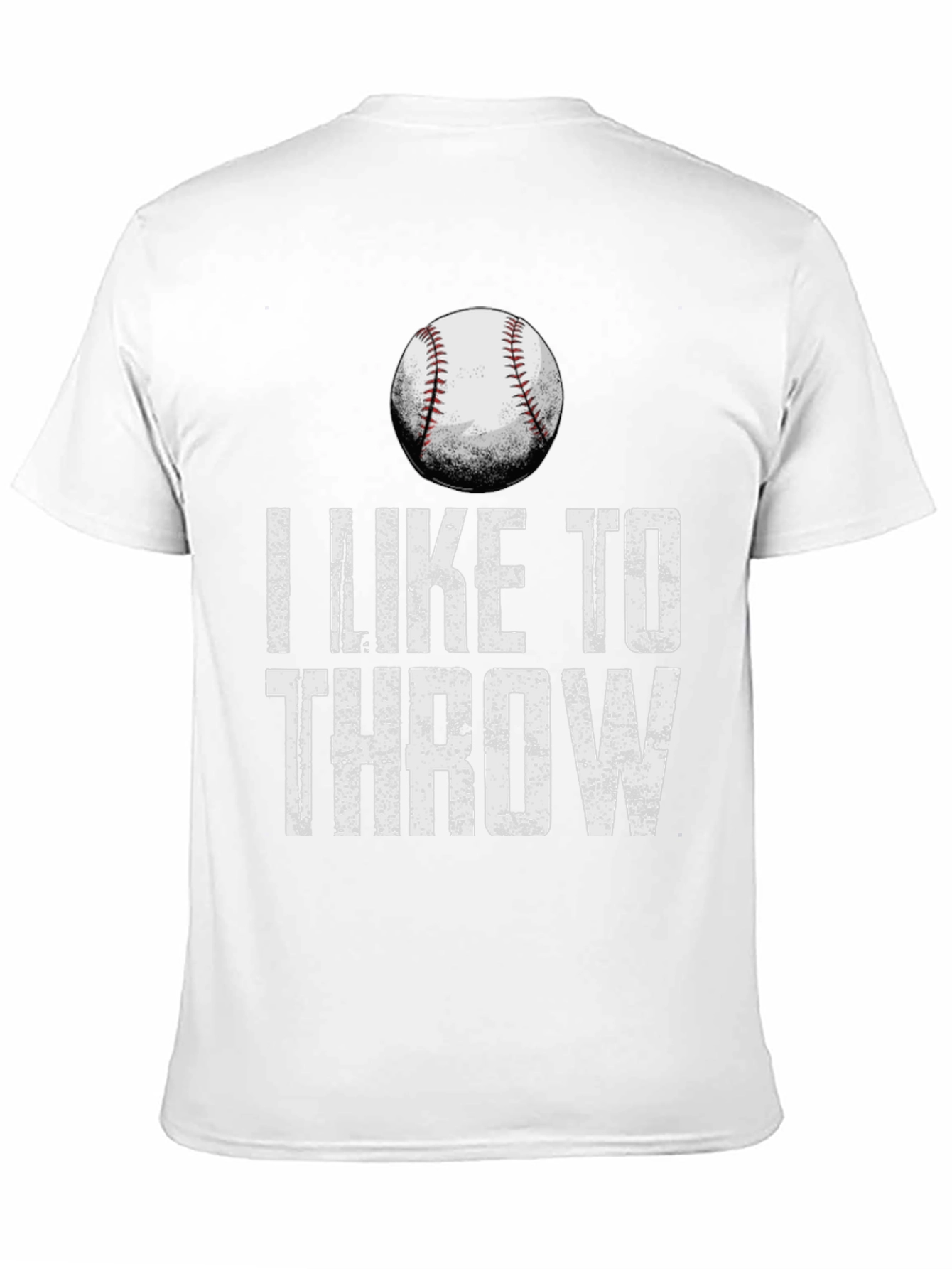 Black I Like to Throw Baseball Graphic Tee view 11