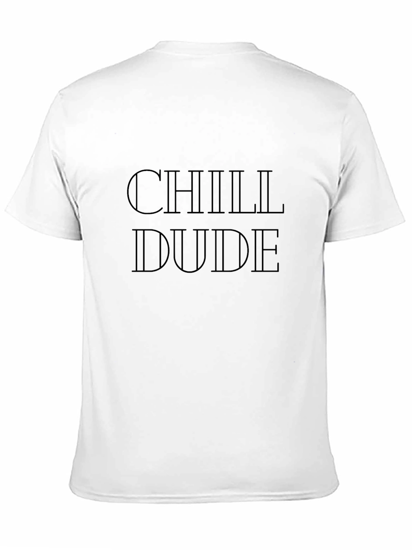 Black Chill Dude Black T-Shirt Relaxed Casual Wear view 11