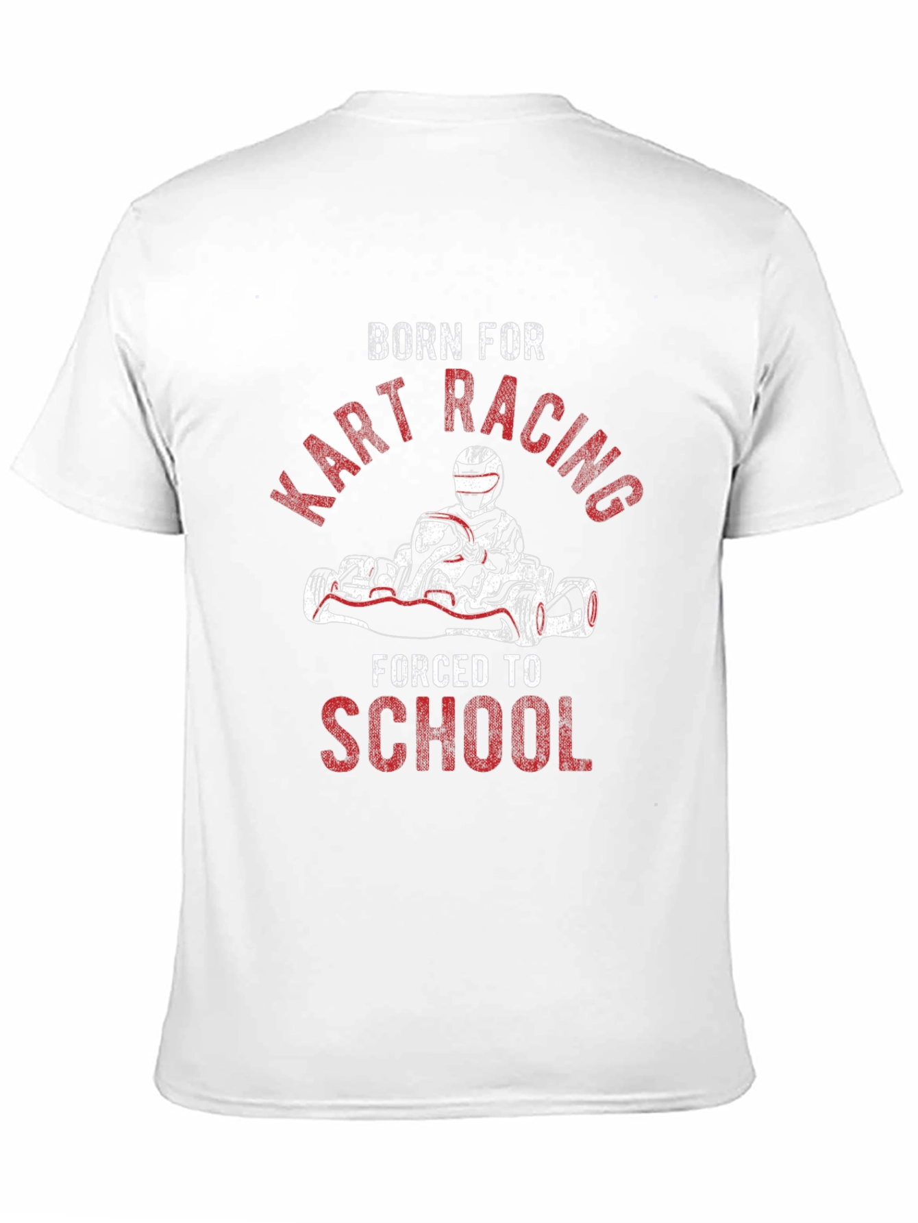 Black Born for Kart Racing T-Shirt - Motorsports Passion view 11