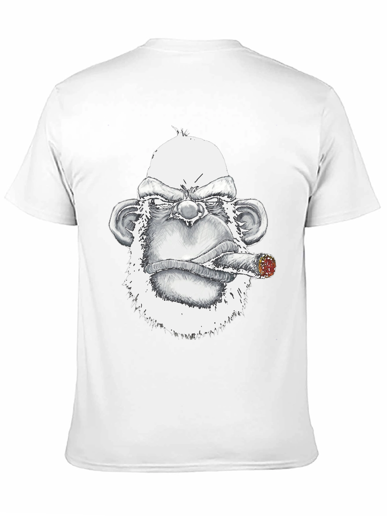 Black Grumpy Gorilla Tee: Bold Graphic Print view 11