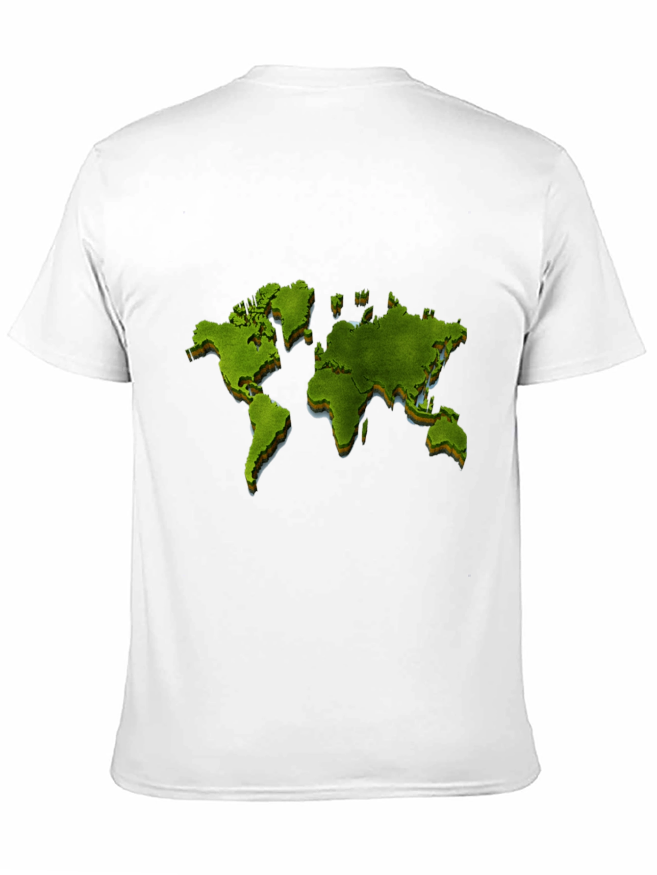 Black World Map Graphic Print Black T-Shirt view 11