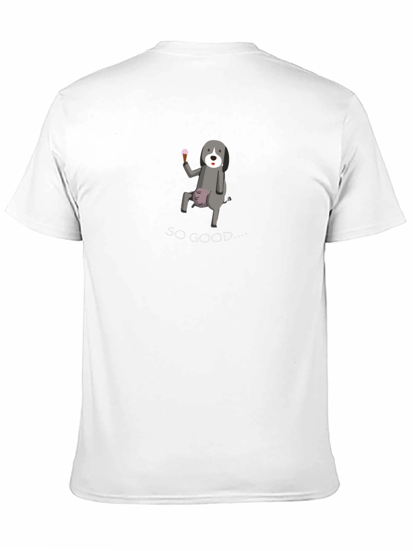 Black Funny Dog Ice Cream Graphic Tee view 11