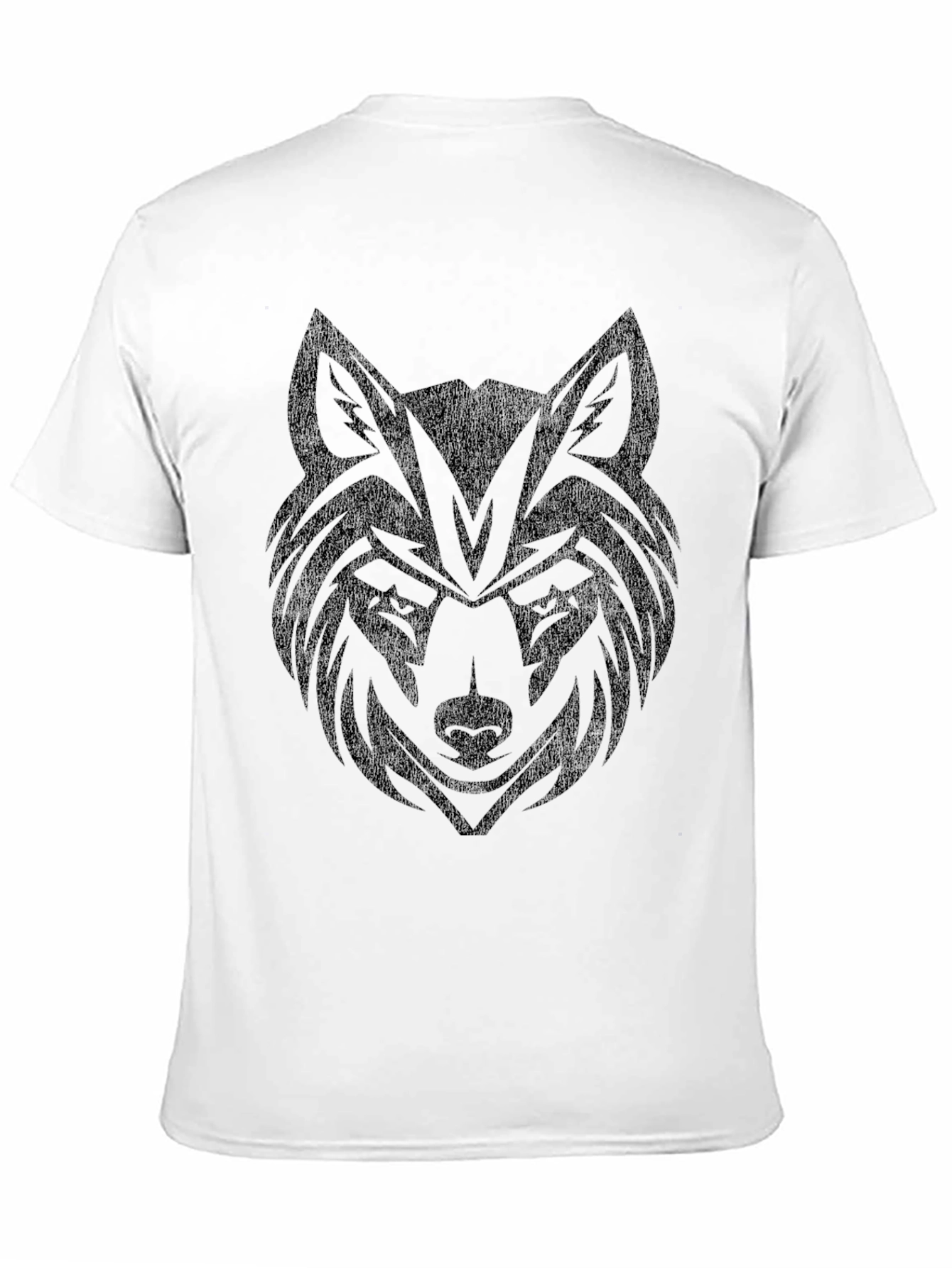 Black Wolf Graphic Black T-Shirt view 11