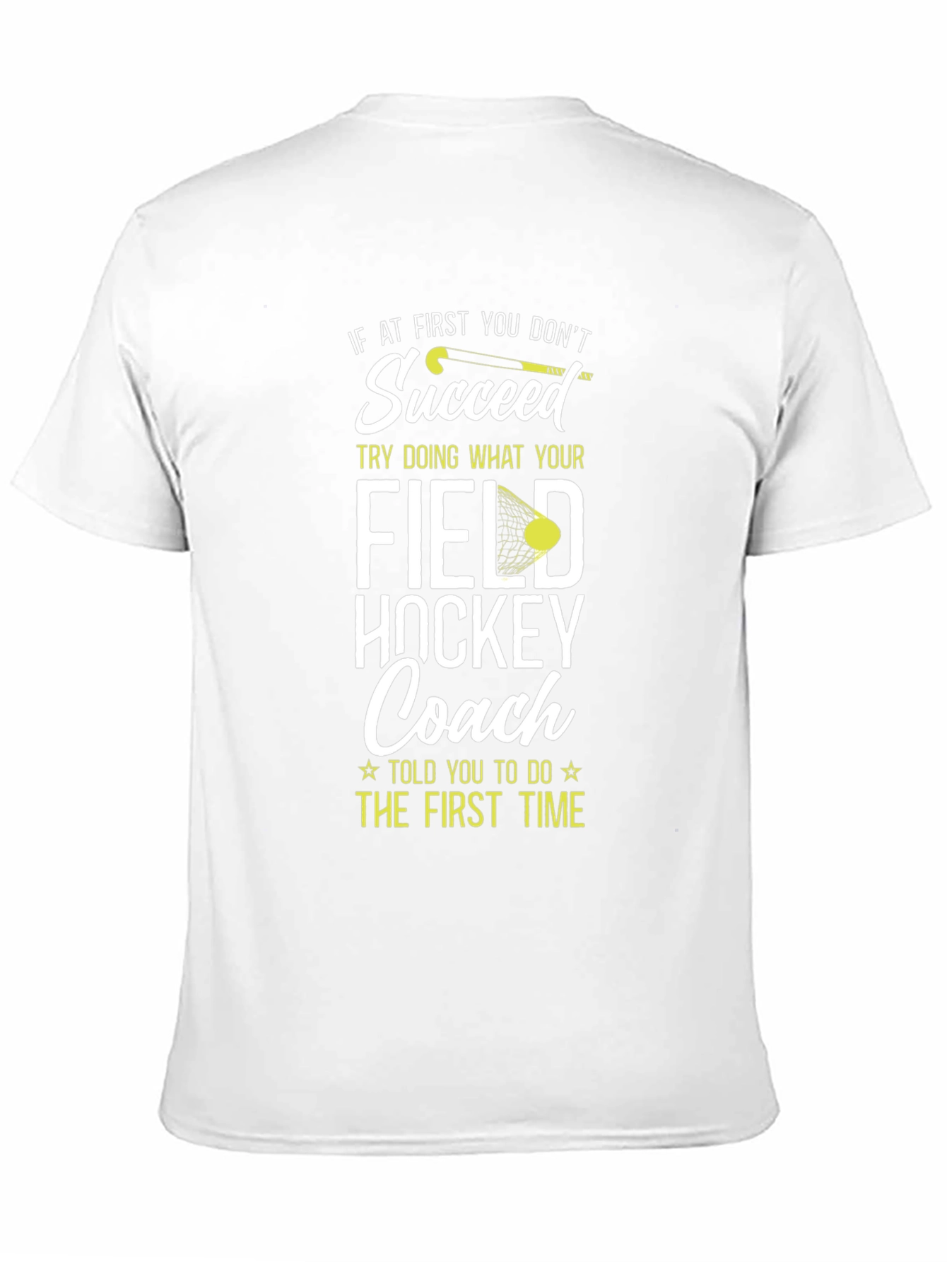 Black Field Hockey Coach Graphic T-Shirt view 11