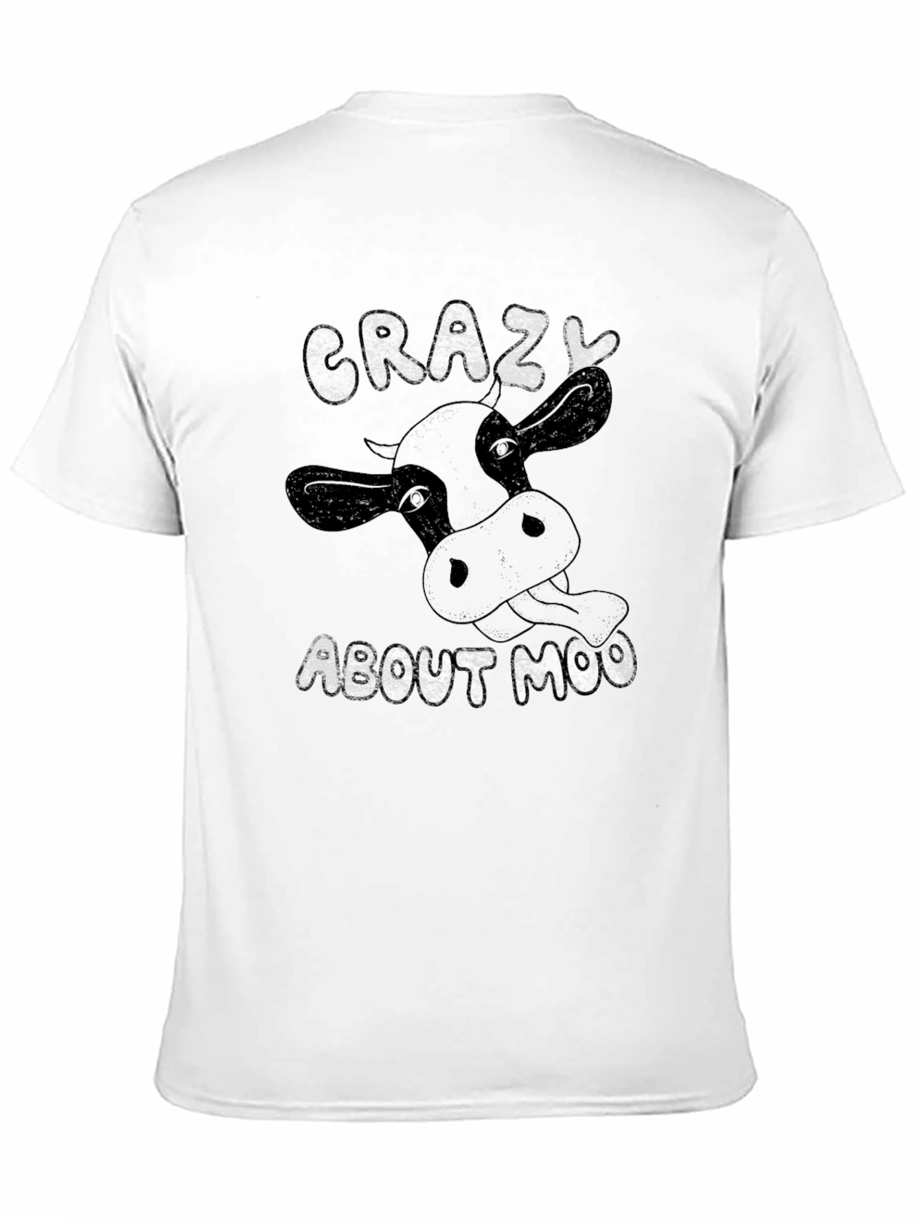 Black Crazy About Moo Black T-Shirt view 11