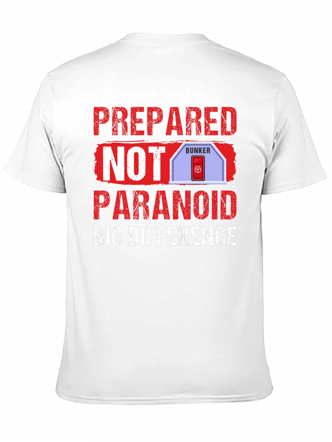 Black Prepared Not Paranoid Bunker T-Shirt view 11