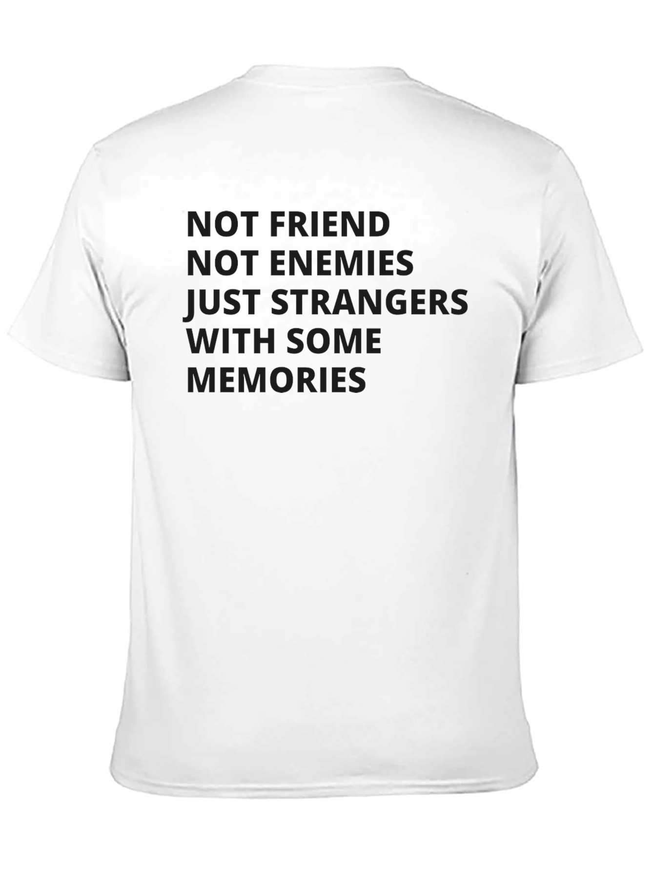 Black Not Friends T-Shirt view 11