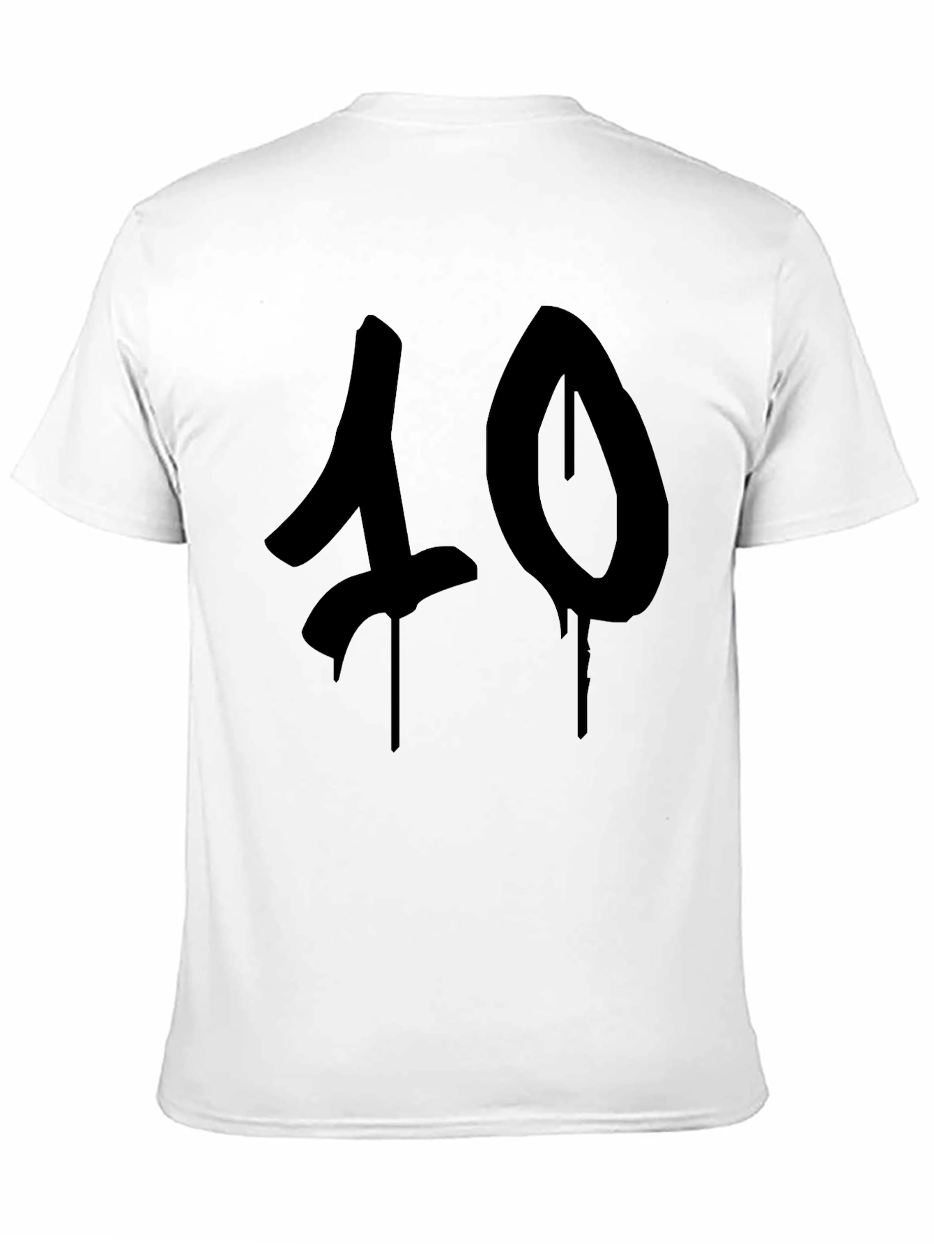 Black Men's Black "40" Graphic T-Shirt view 11