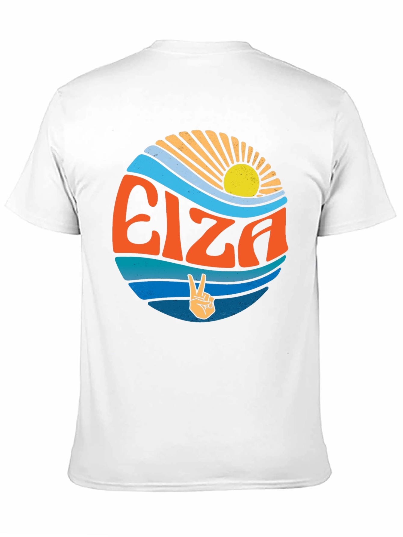 Black Elza Retro Graphic Tee - Peace & Sunshine view 11