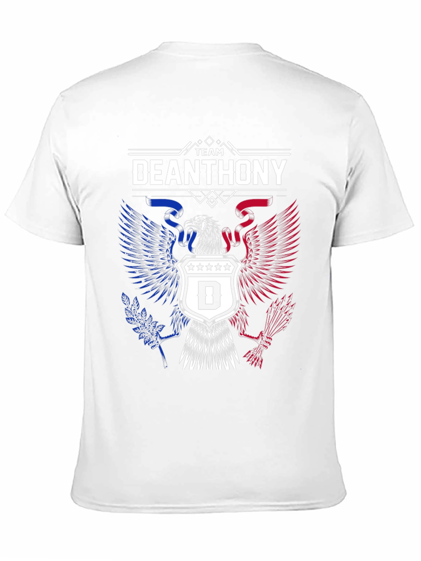 Black Team Deanthony Eagle Graphic Tee - Patriotic T-Shirt view 11