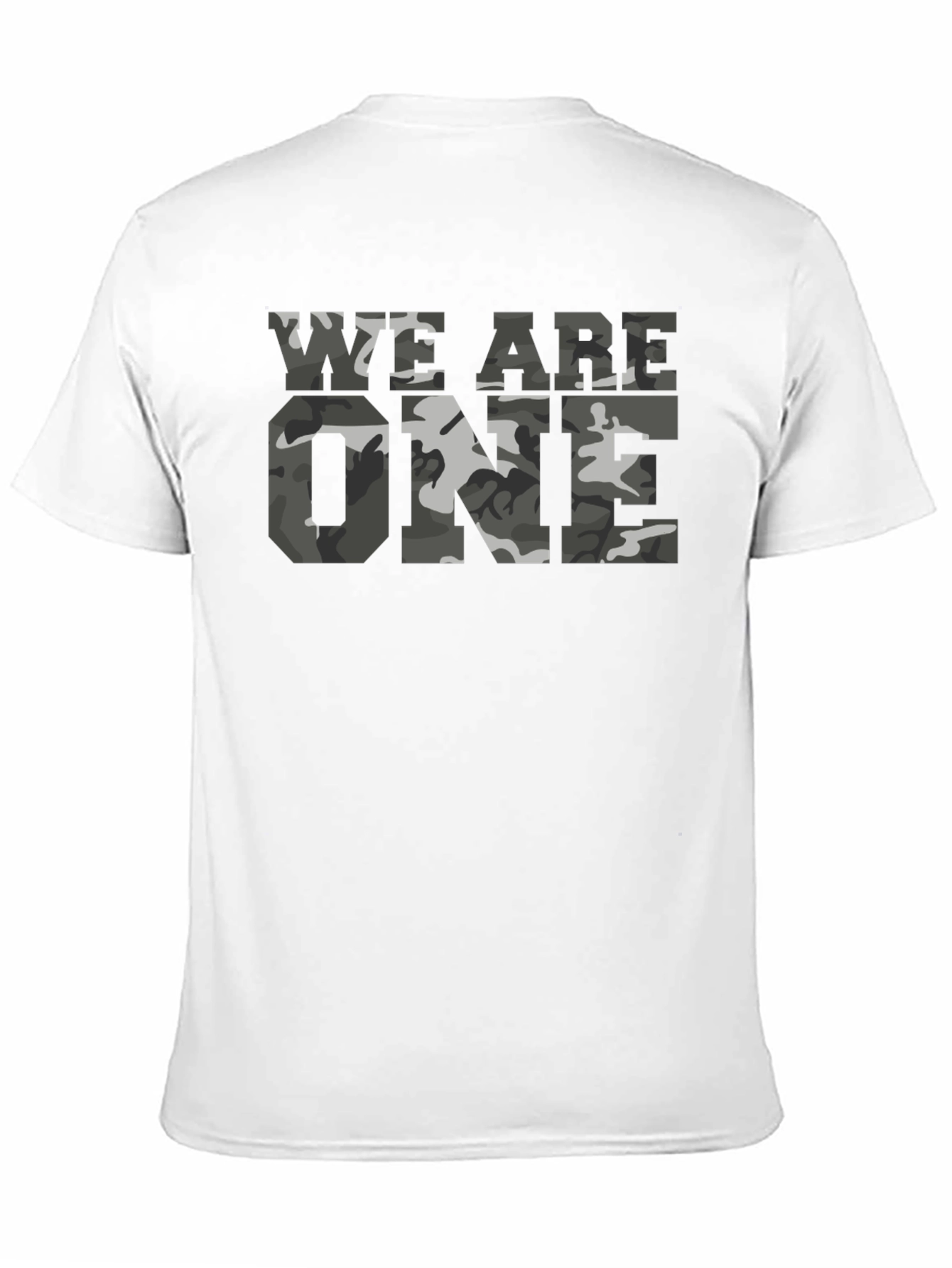 Black We Are One Camo Print T-Shirt - Black view 11