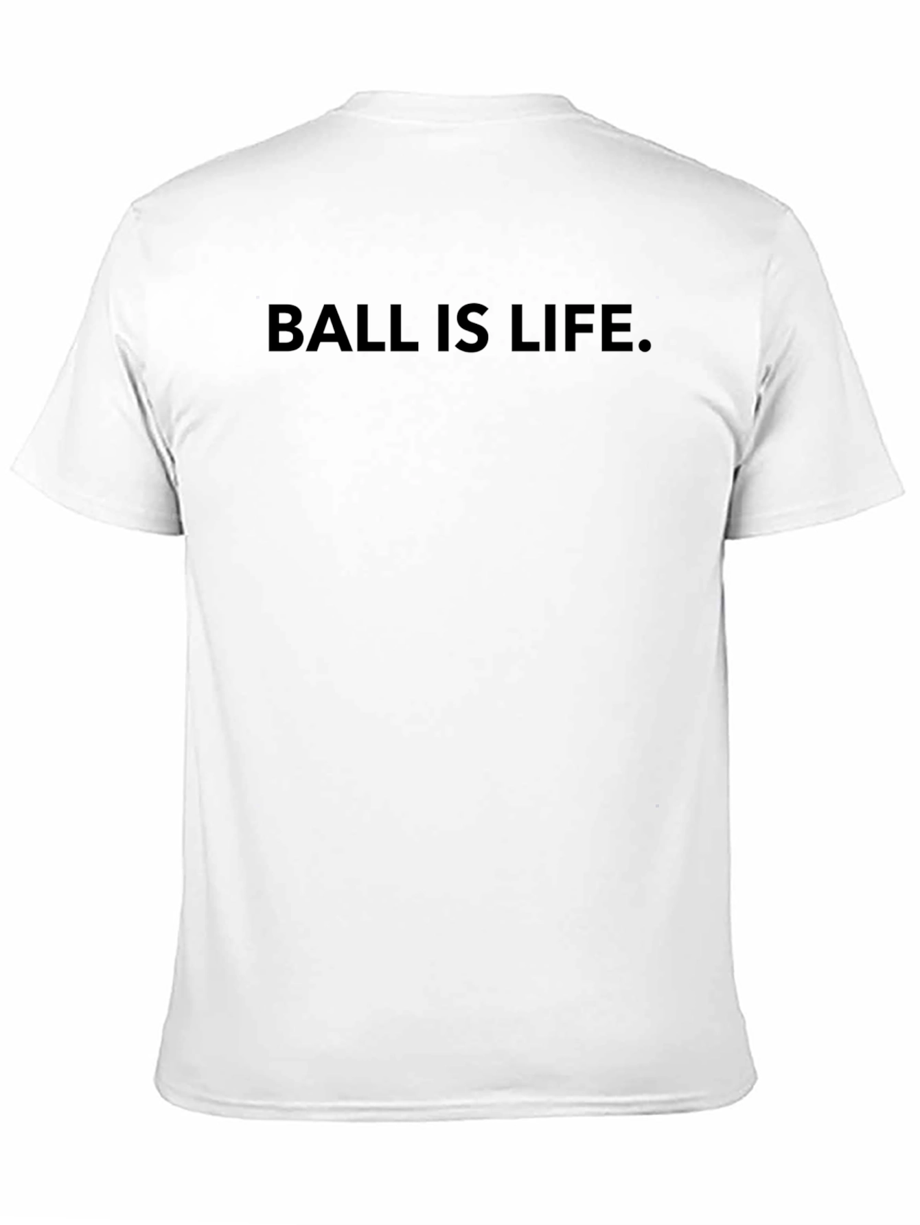 Black Ball is Life T-Shirt - Black Crew Neck Tee for Basketball Fans view 11