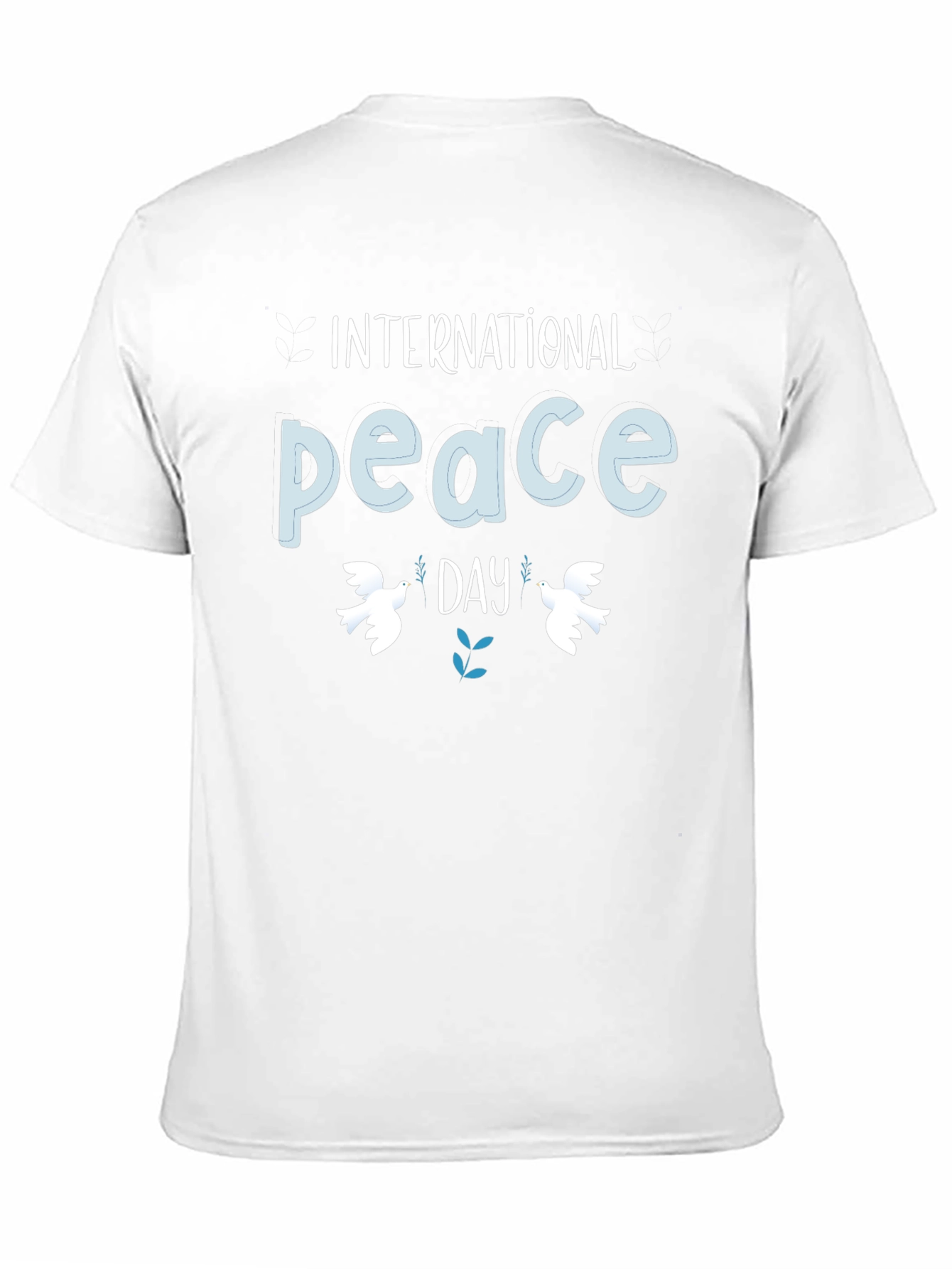 Black International Peace Day Black T-Shirt view 11