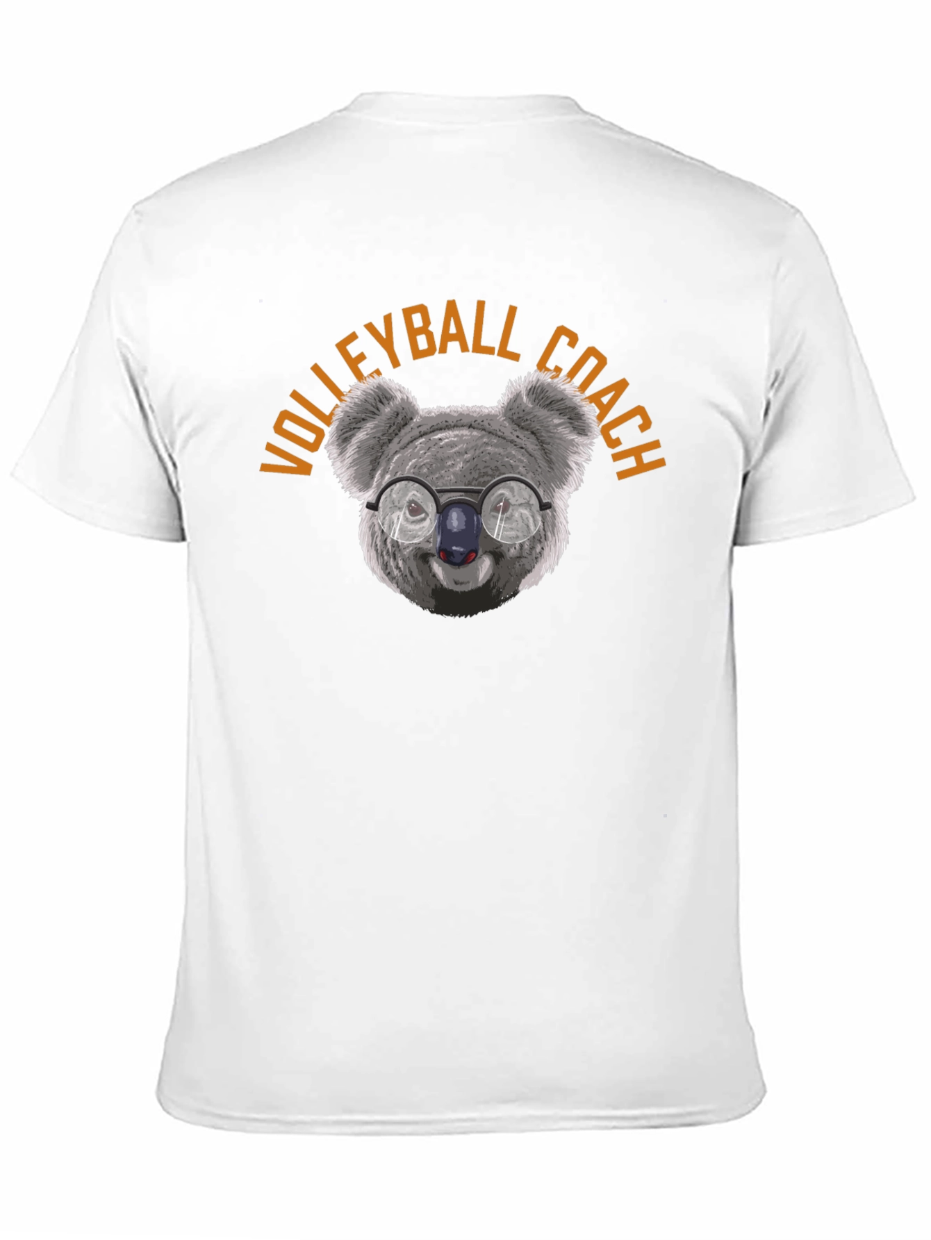 Black Volleyball Coach Koala T-Shirt view 11