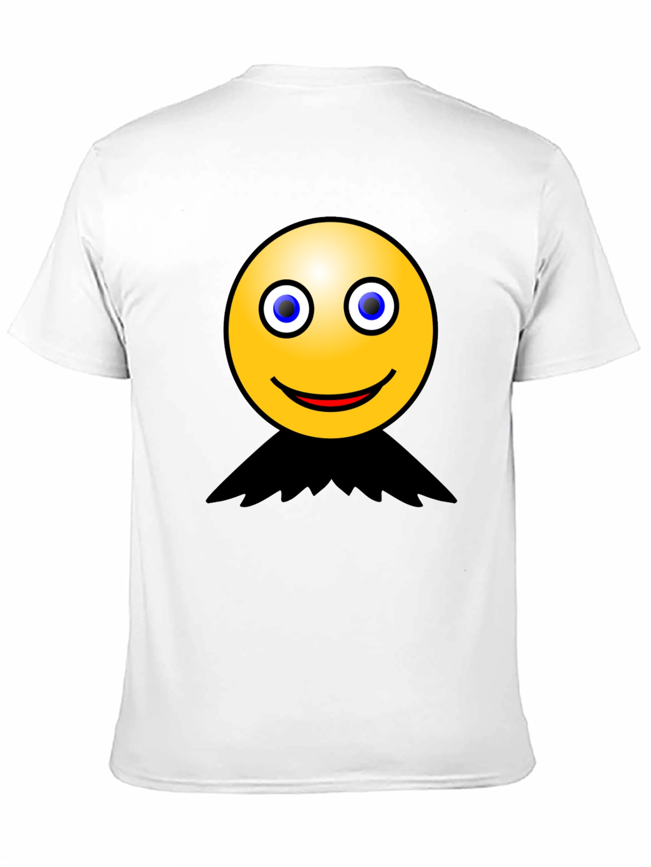 Black Smiley Face Graphic Black T-Shirt view 11