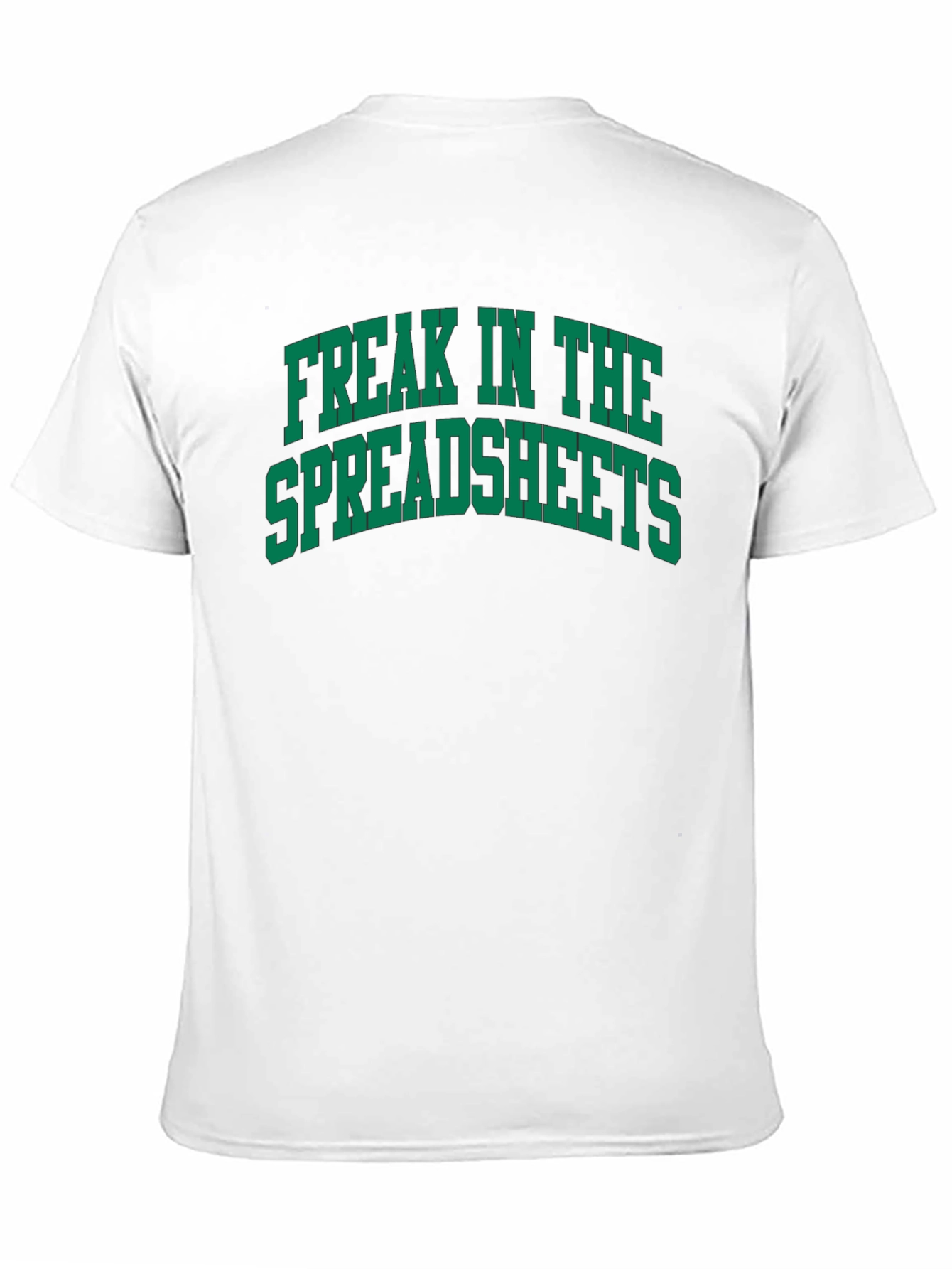 Black Freak in the Spreadsheets T-Shirt view 11