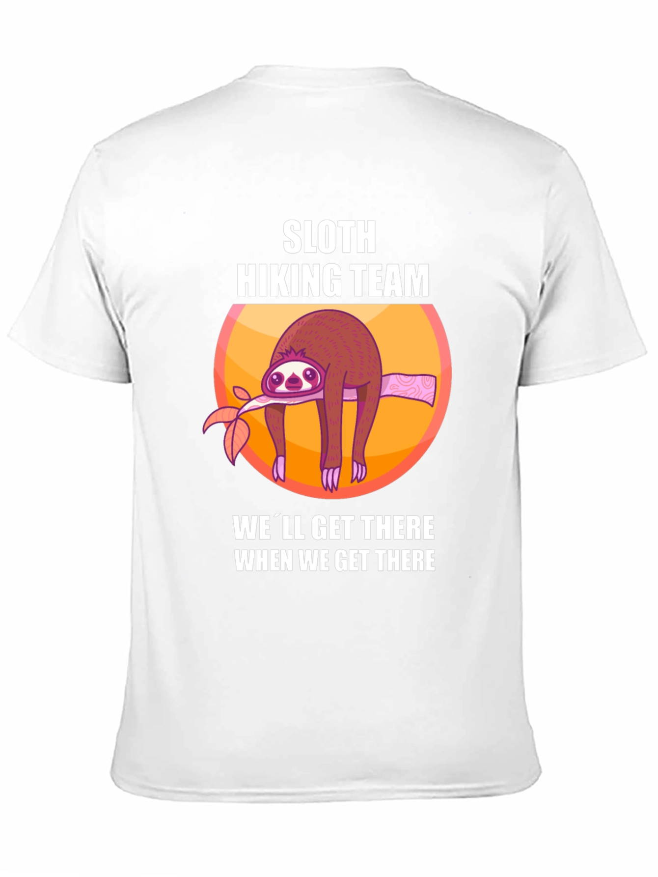 Black Sloth Hiking Team Graphic T-Shirt view 11
