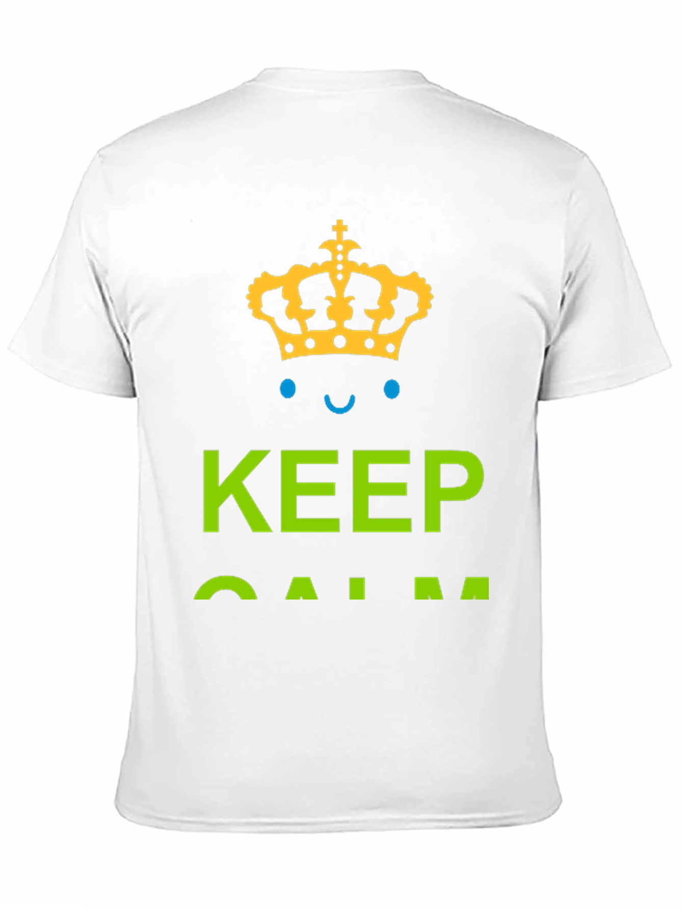 Black Keep Calm Graphic Tee - Black Cotton T-Shirt view 11