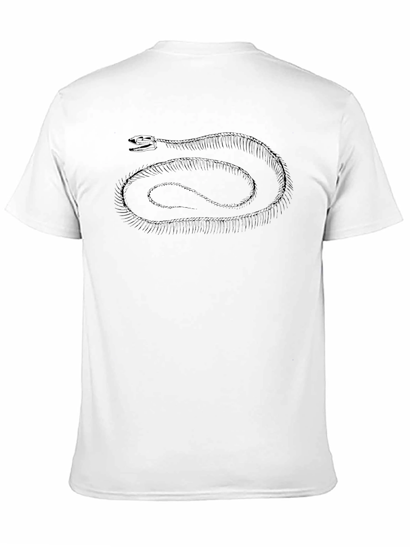 Black Snake Skeleton Graphic Tee - Black view 11