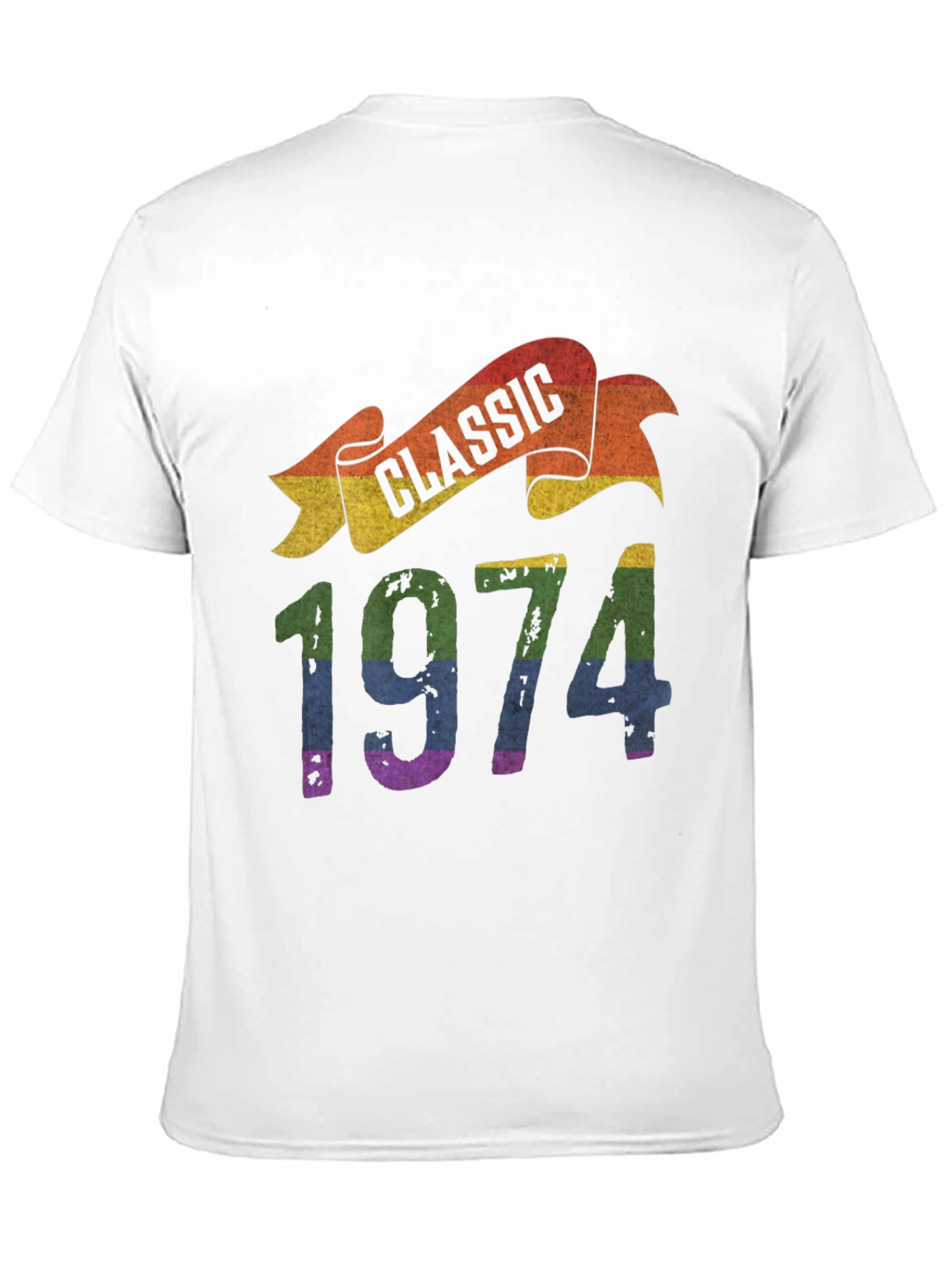 Black Classic 1974 Rainbow T-Shirt view 11