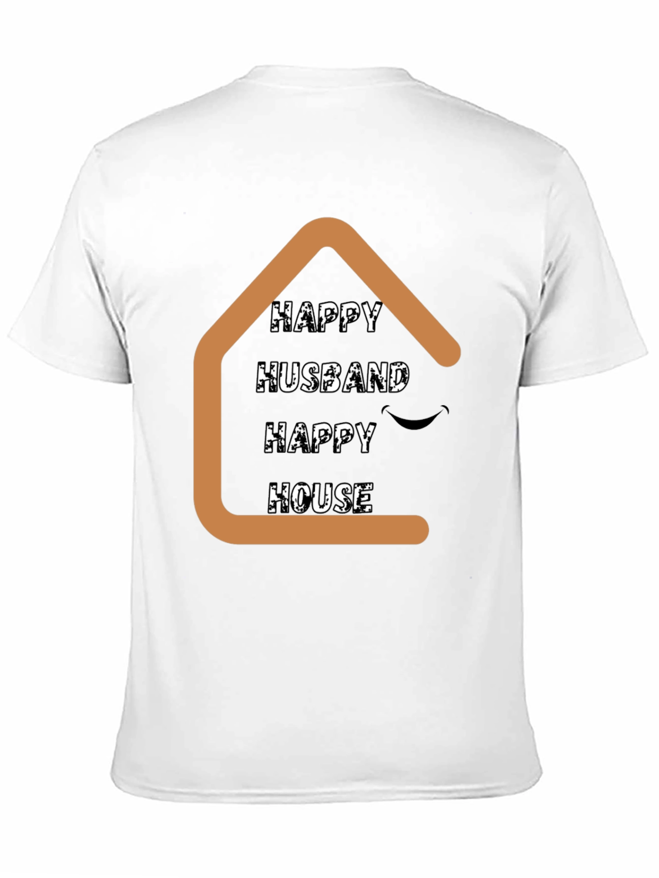 Black Happy Husband Happy House Graphic T-Shirt view 11