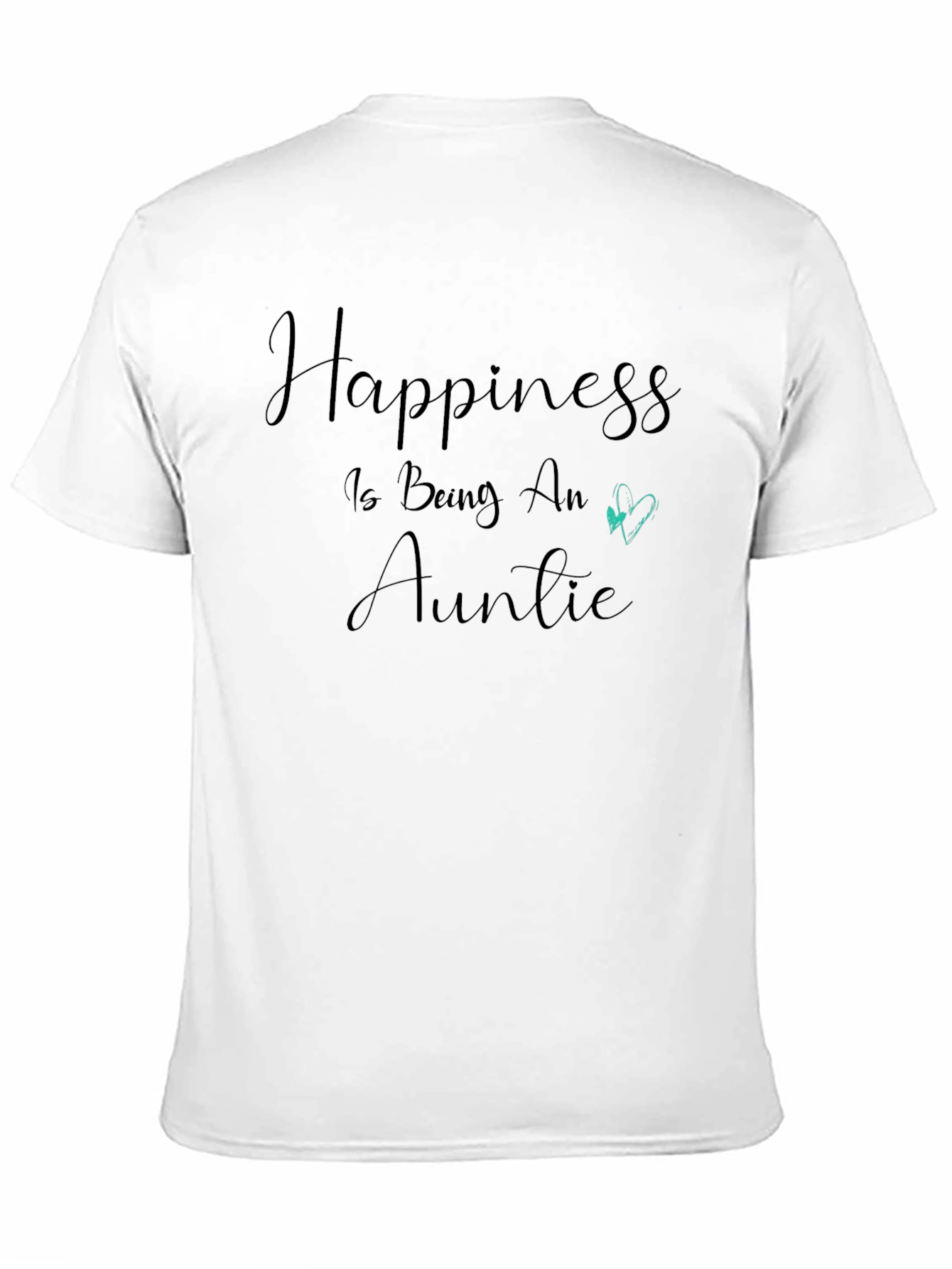 Black Happiness Is Being An Auntie Black T-Shirt view 11