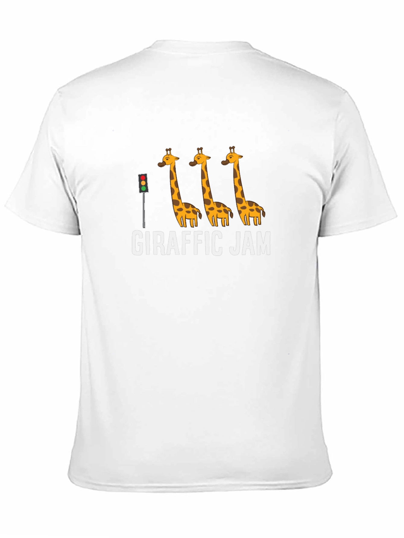 Black Giraffric Jam Black T-Shirt - Funny Giraffe Traffic Humor view 11