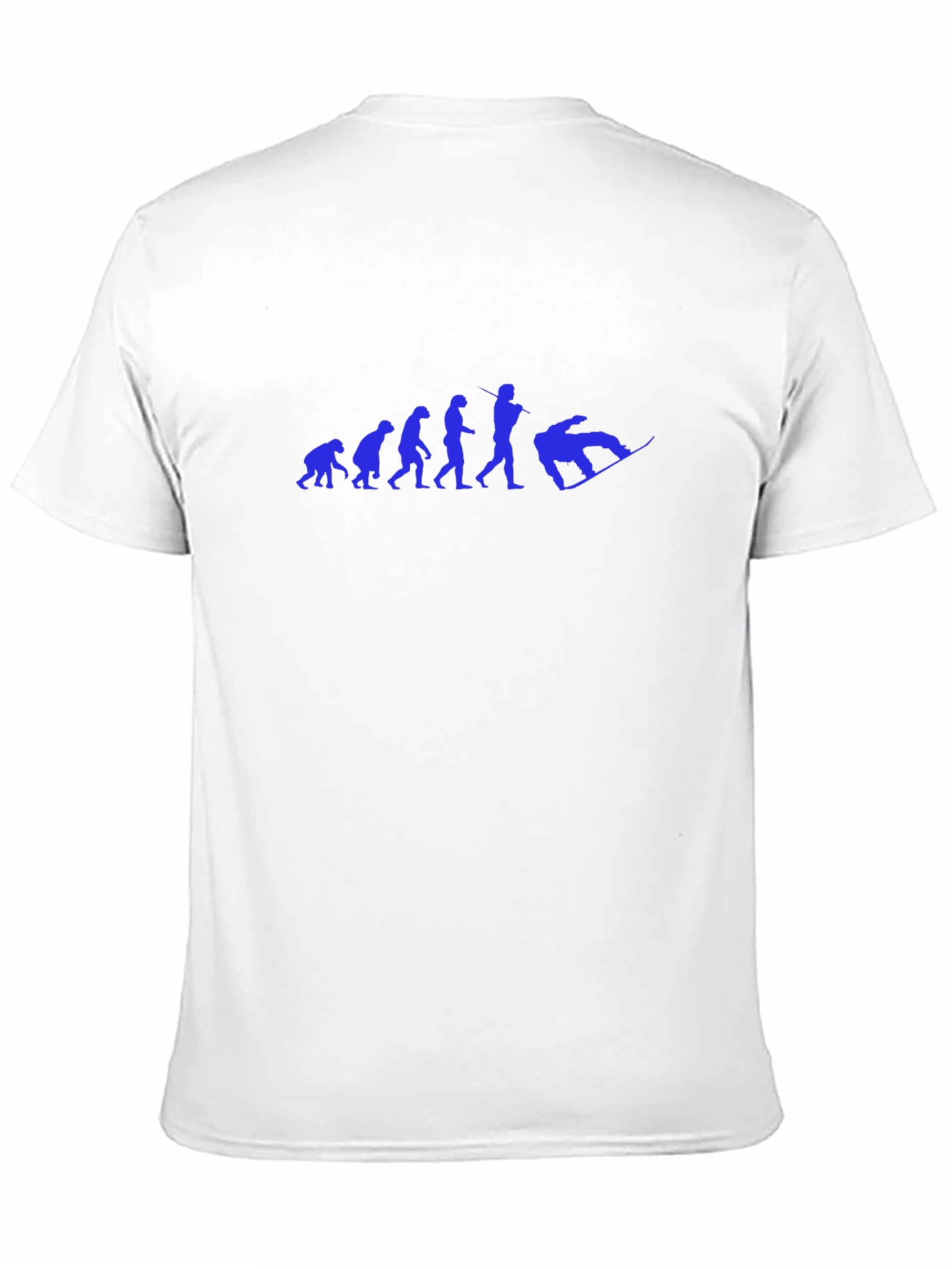 Black Evolution of Snowboarding Graphic T-Shirt view 11