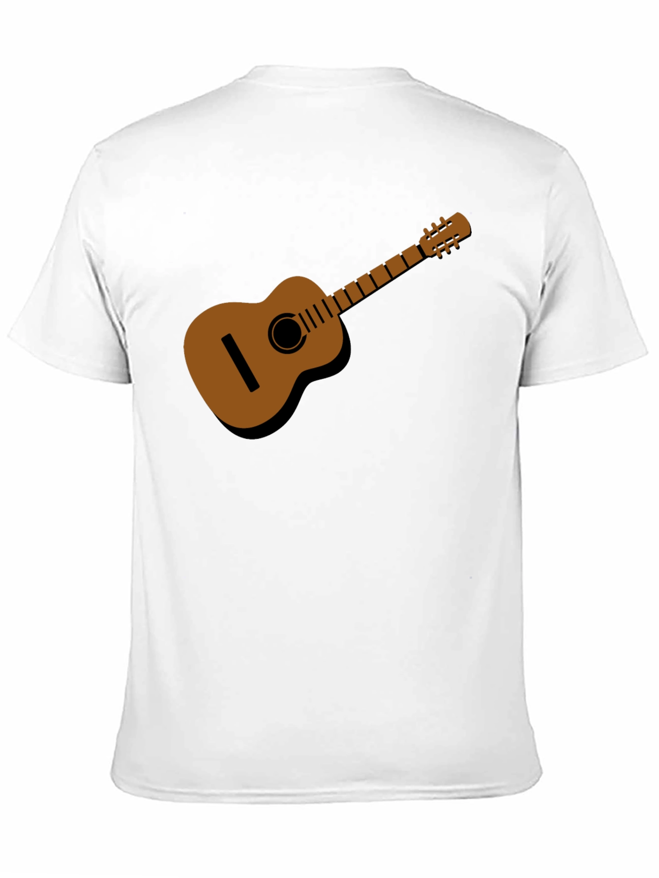 Black Acoustic Guitar T-Shirt - Music Lover Tee view 11