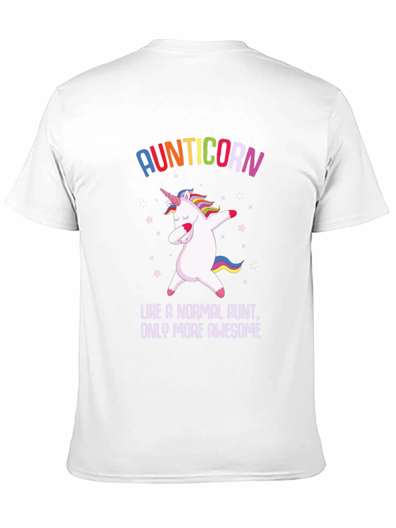 Black Aunticorn T-Shirt - Awesome Aunt Gift view 11