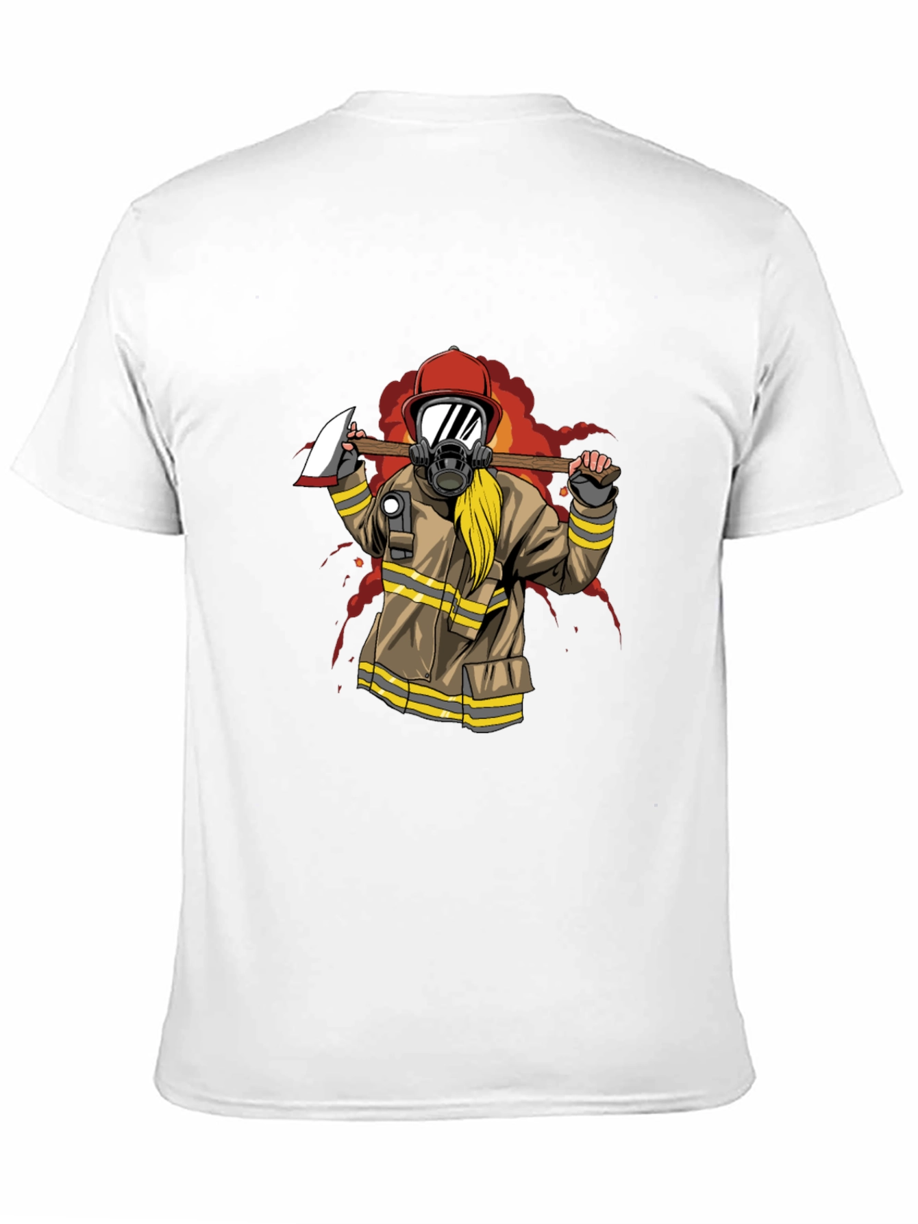 Firefighter Axe T-Shirt - Bold Graphic Tee - 11