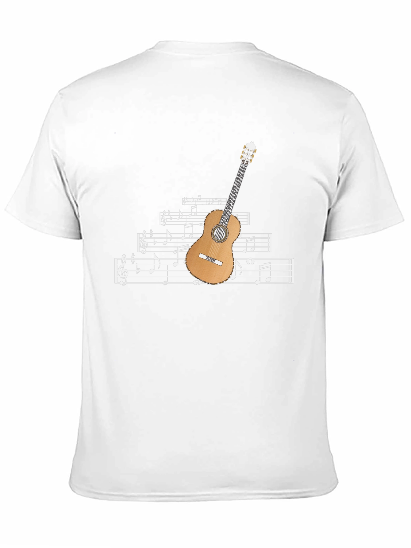 Black Musical Guitar Graphic Tee view 11