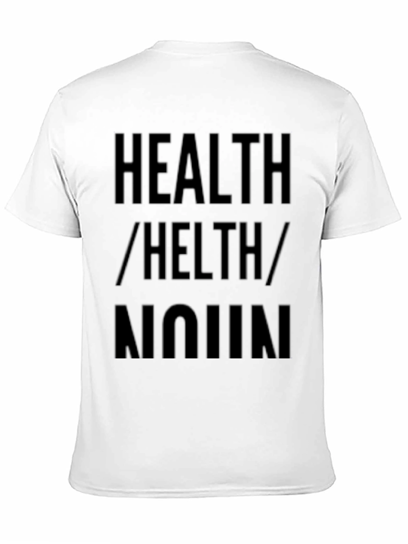 Black Health / Helth / Noun T-Shirt - Black view 11