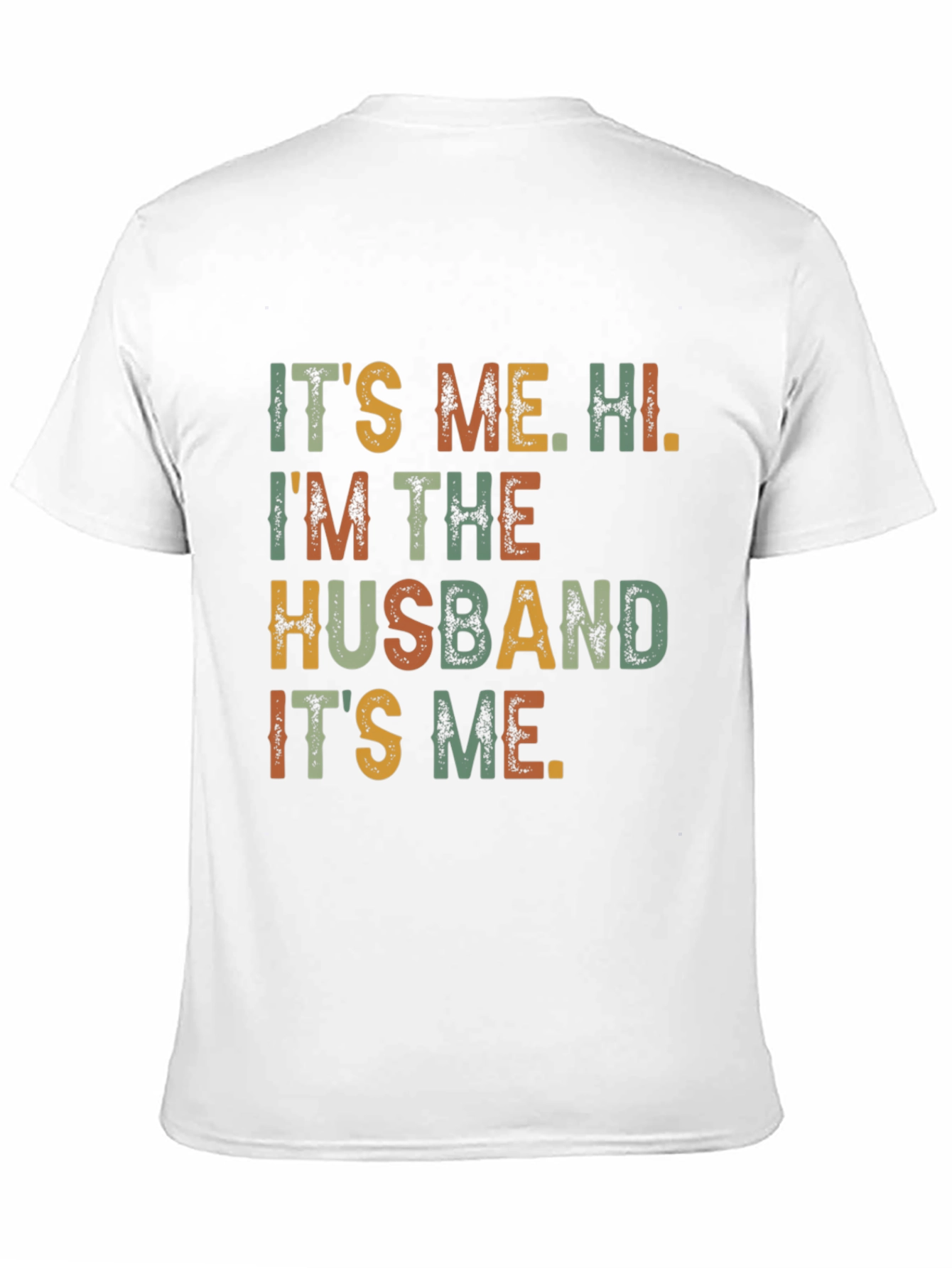 Black It's Me, Hi, I'm The Husband Funny T-Shirt view 11