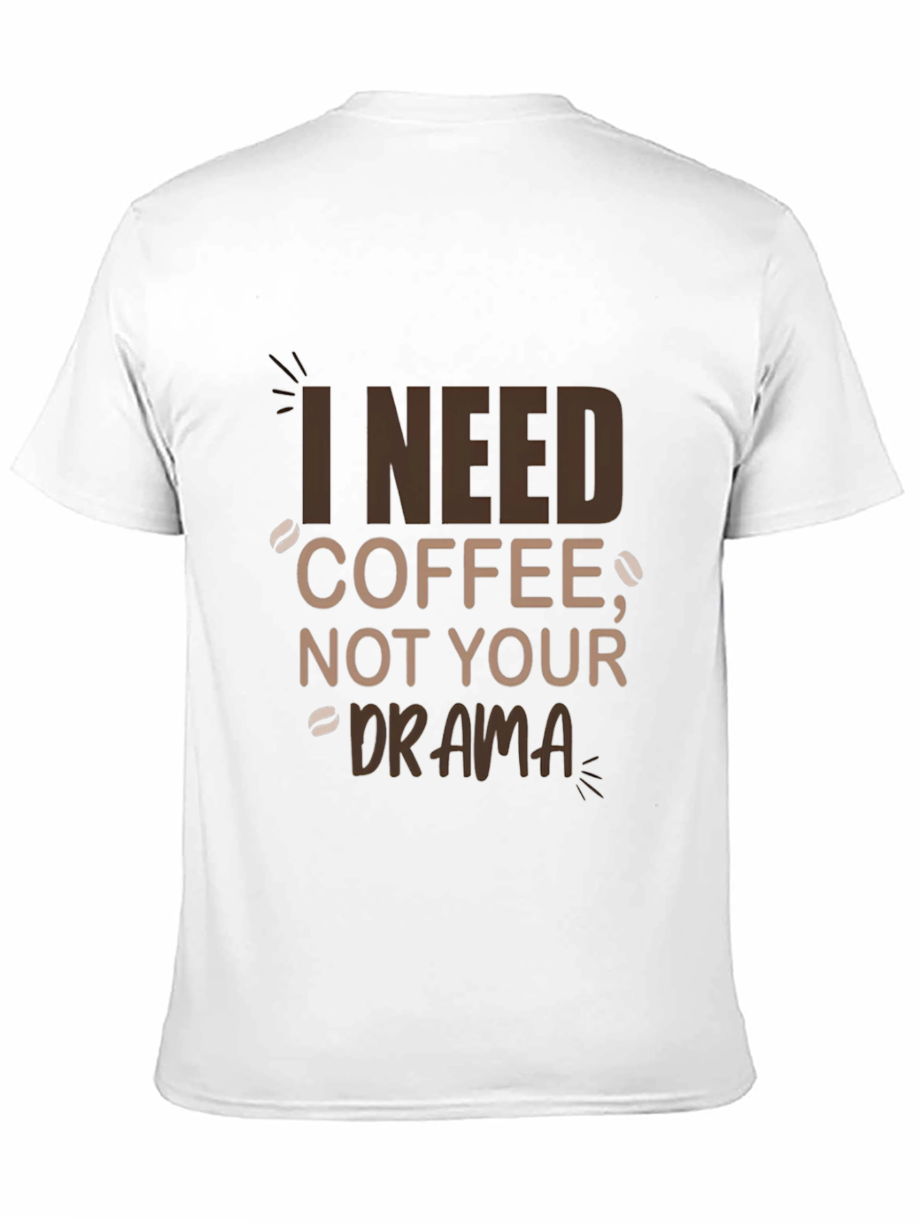 Black I Need Coffee T-Shirt - Funny Graphic Tee view 11