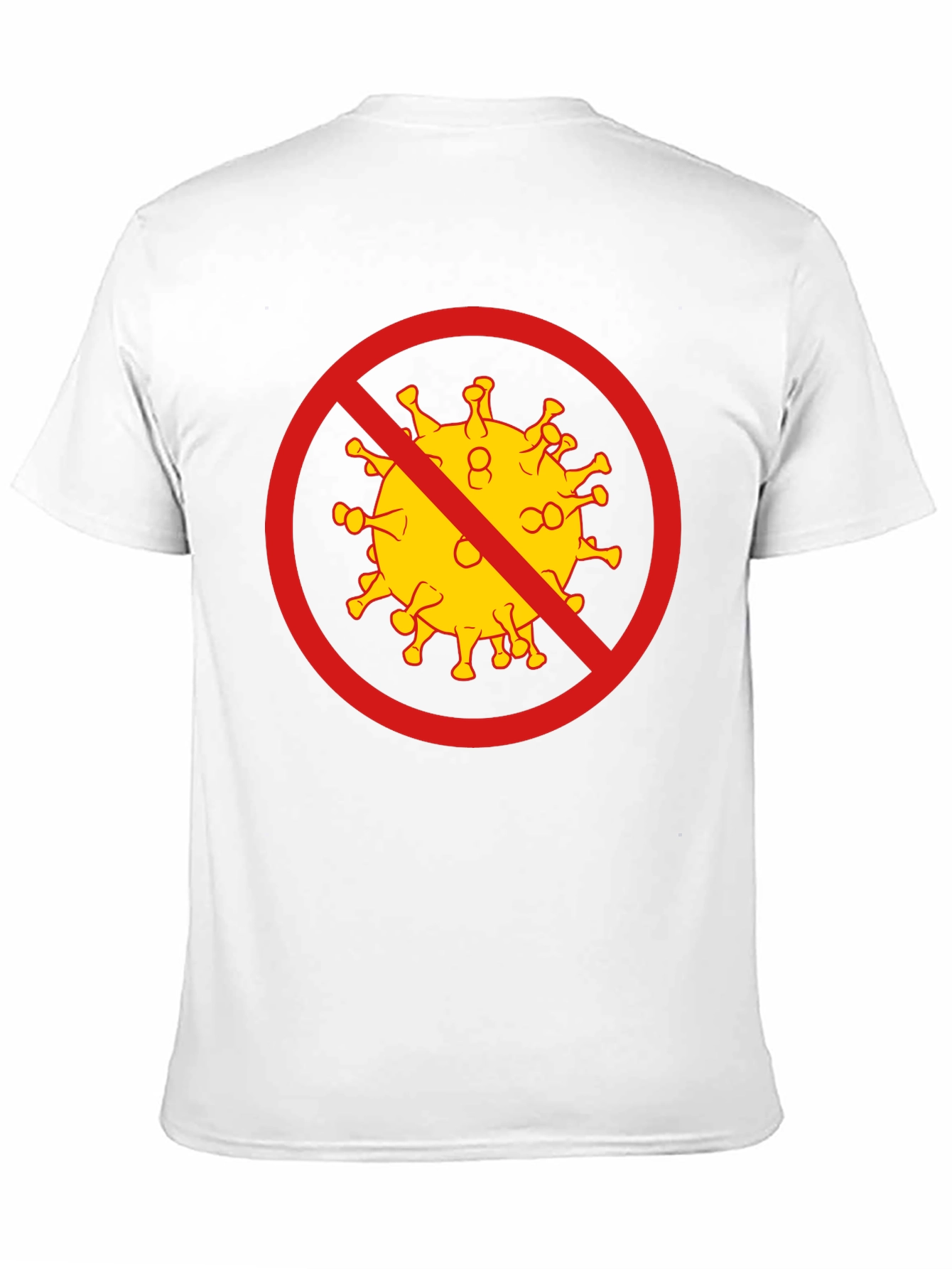 Black Anti-Coronavirus Graphic Tee - Black Cotton T-Shirt view 11