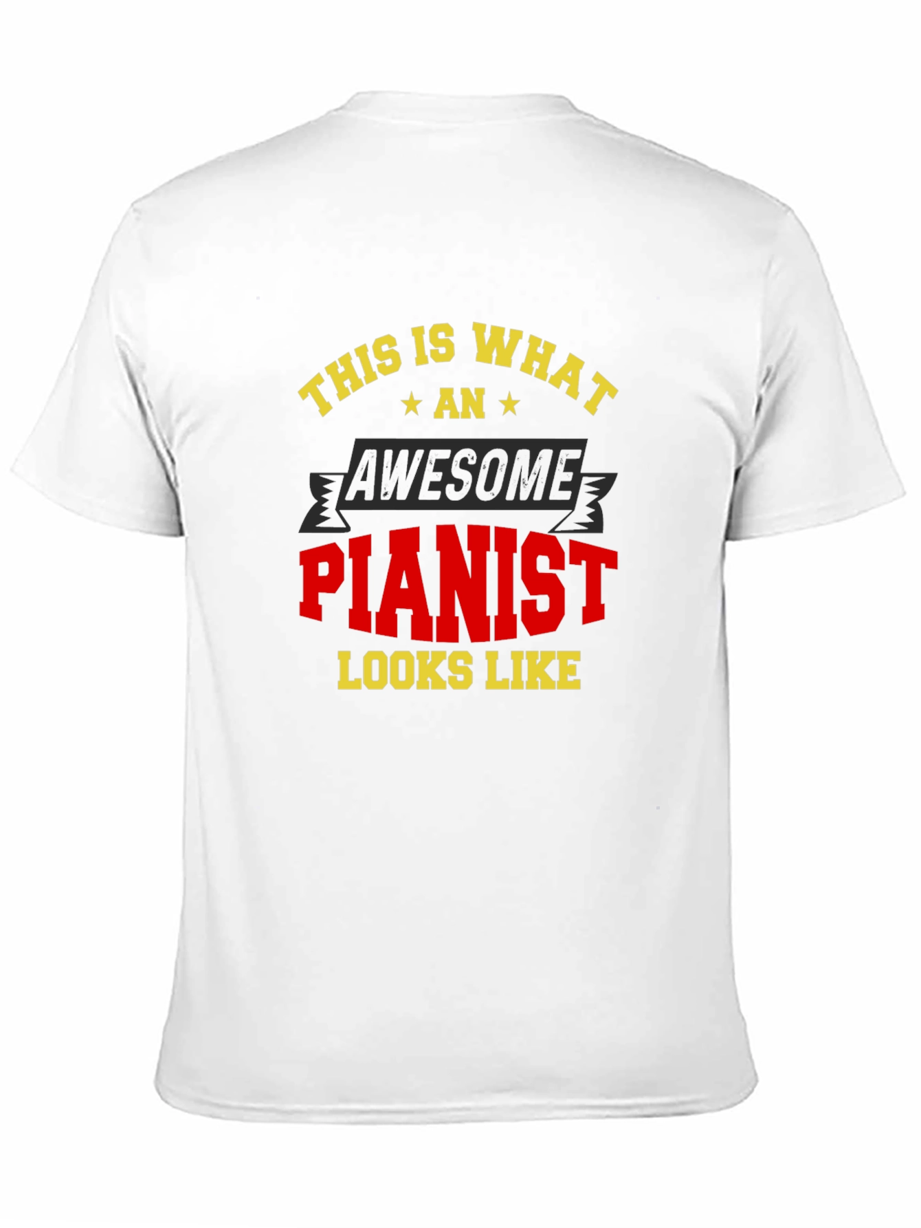 Black Awesome Pianist T-Shirt - Musician Gift view 11