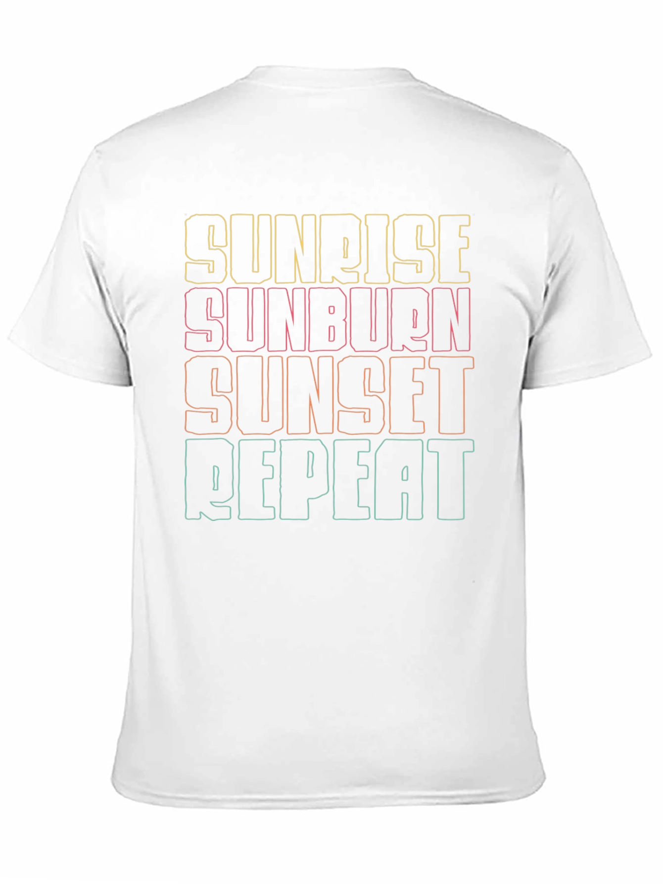 Black Sunrise Sunburn Sunset Repeat Graphic Tee view 11