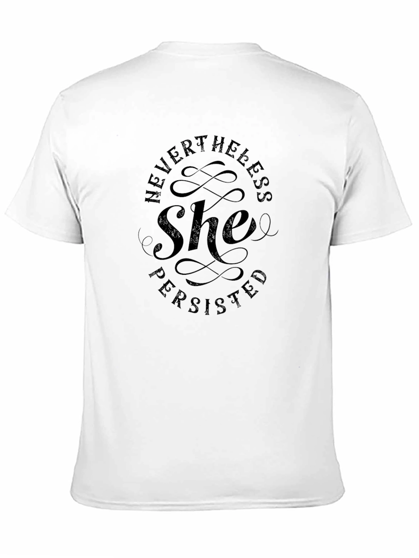 Black Nevertheless She Persisted T-Shirt view 11