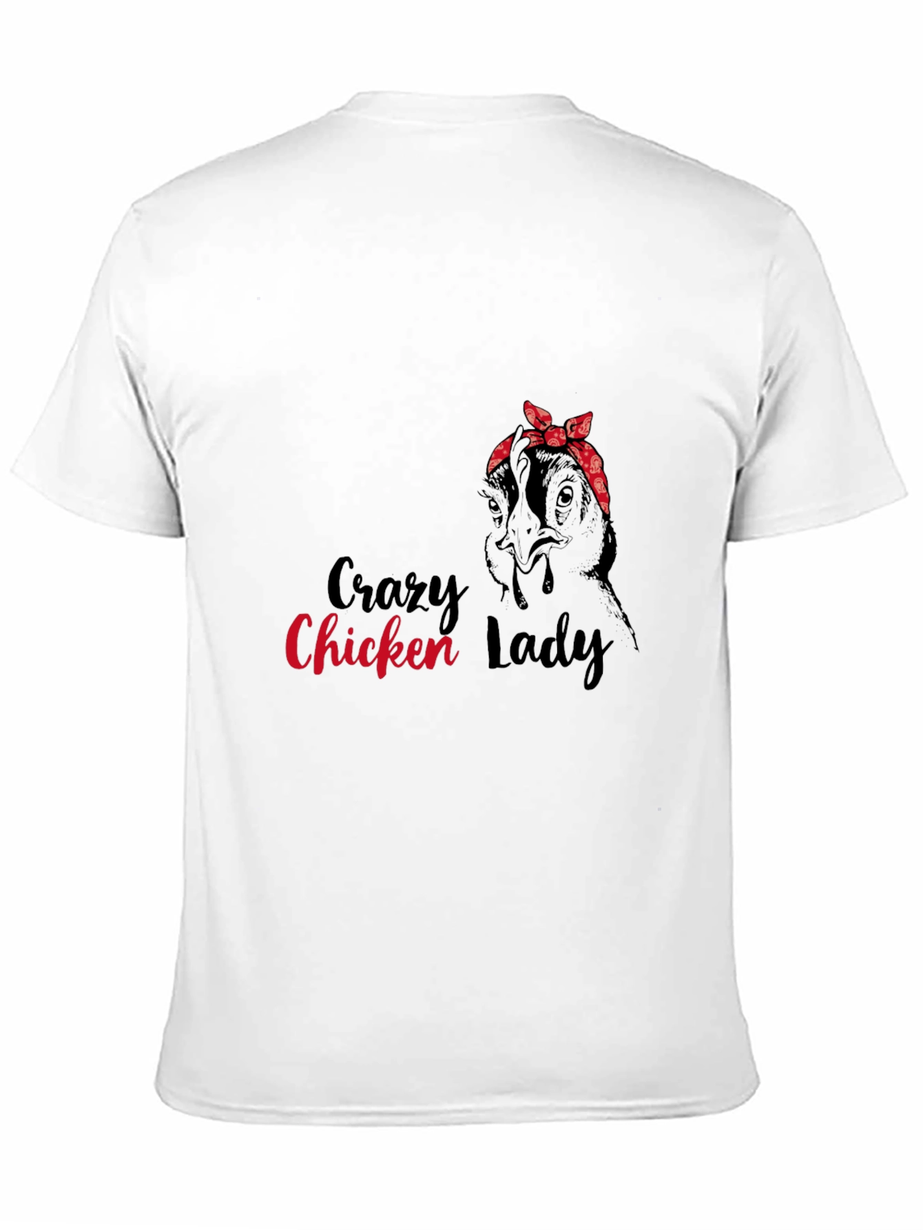 Black Crazy Chicken Lady Graphic Tee view 11