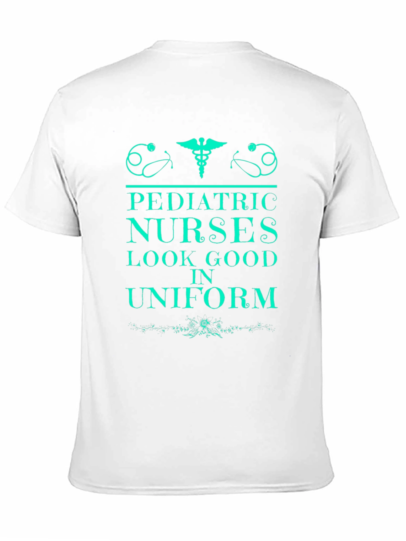 Black Pediatric Nurse Tee - Look Good in Uniform! view 11