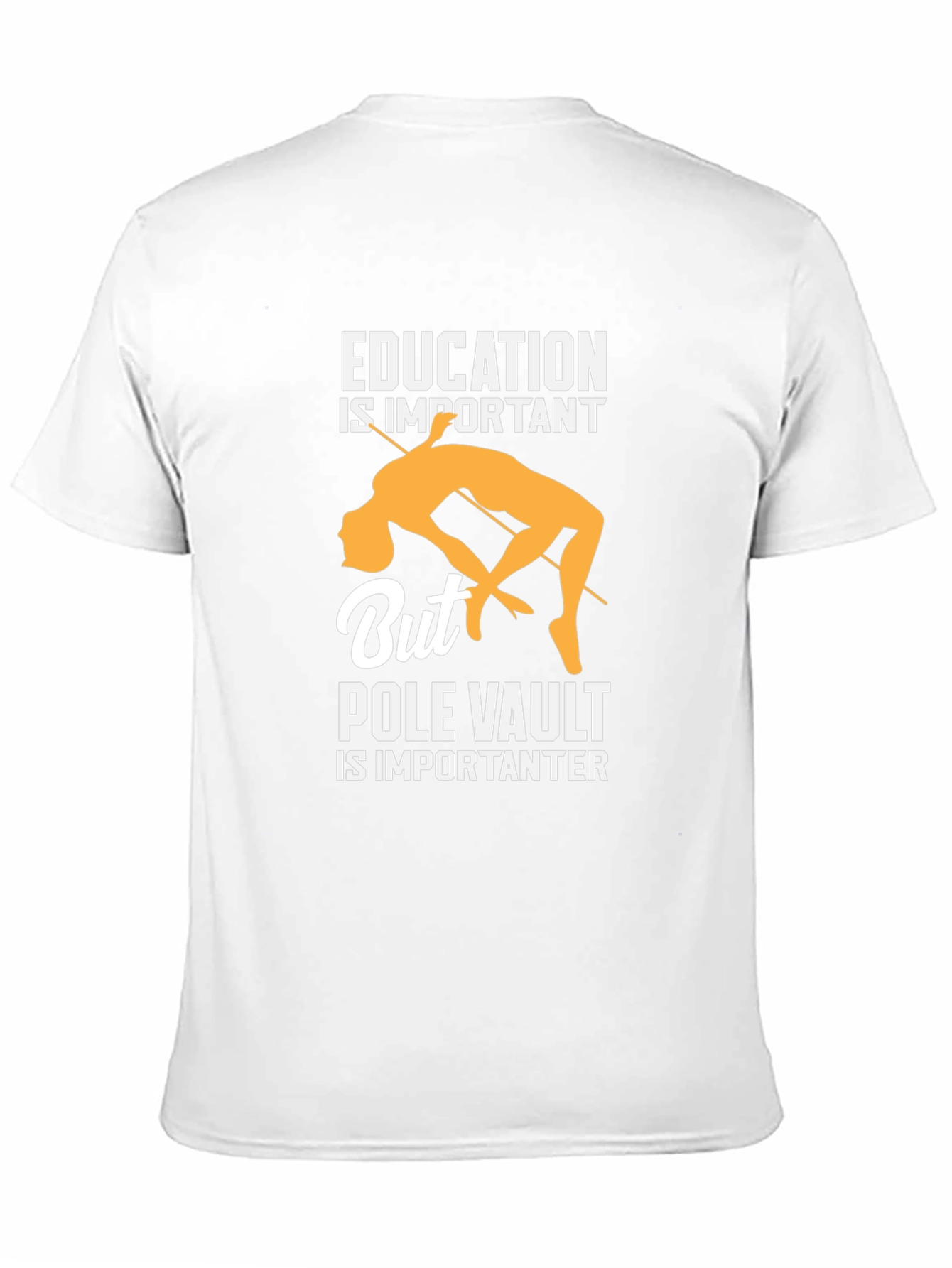 Black Education is Important, But Pole Vault is Importanter T-Shirt view 11